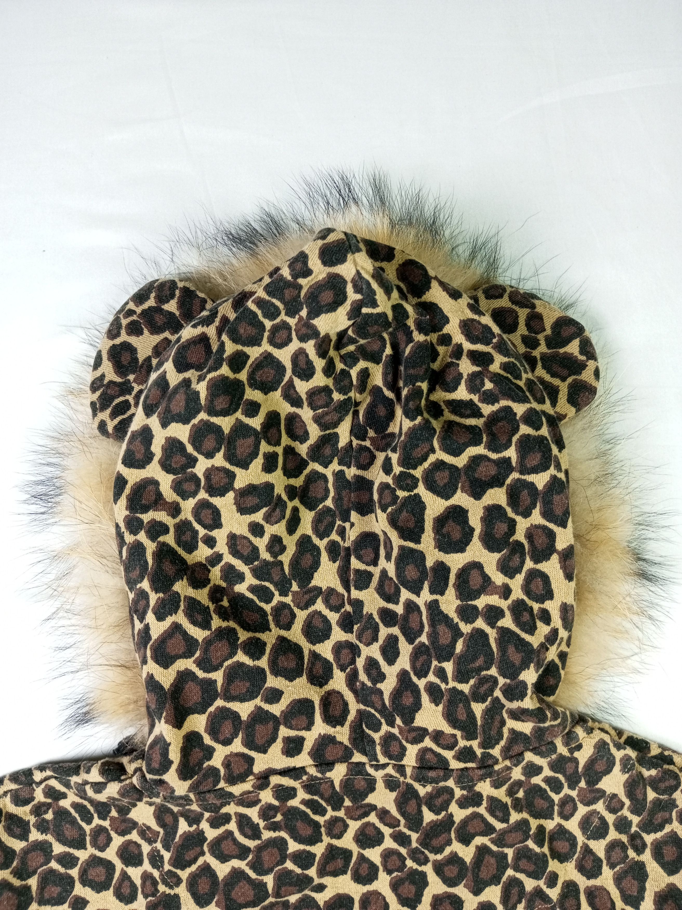 Japanese Brand Shock Nine Leopard Fur Cat Ear Hoodie Zipper Sweatshirt Size US M / EU 48-50 / 2 - 12 Thumbnail