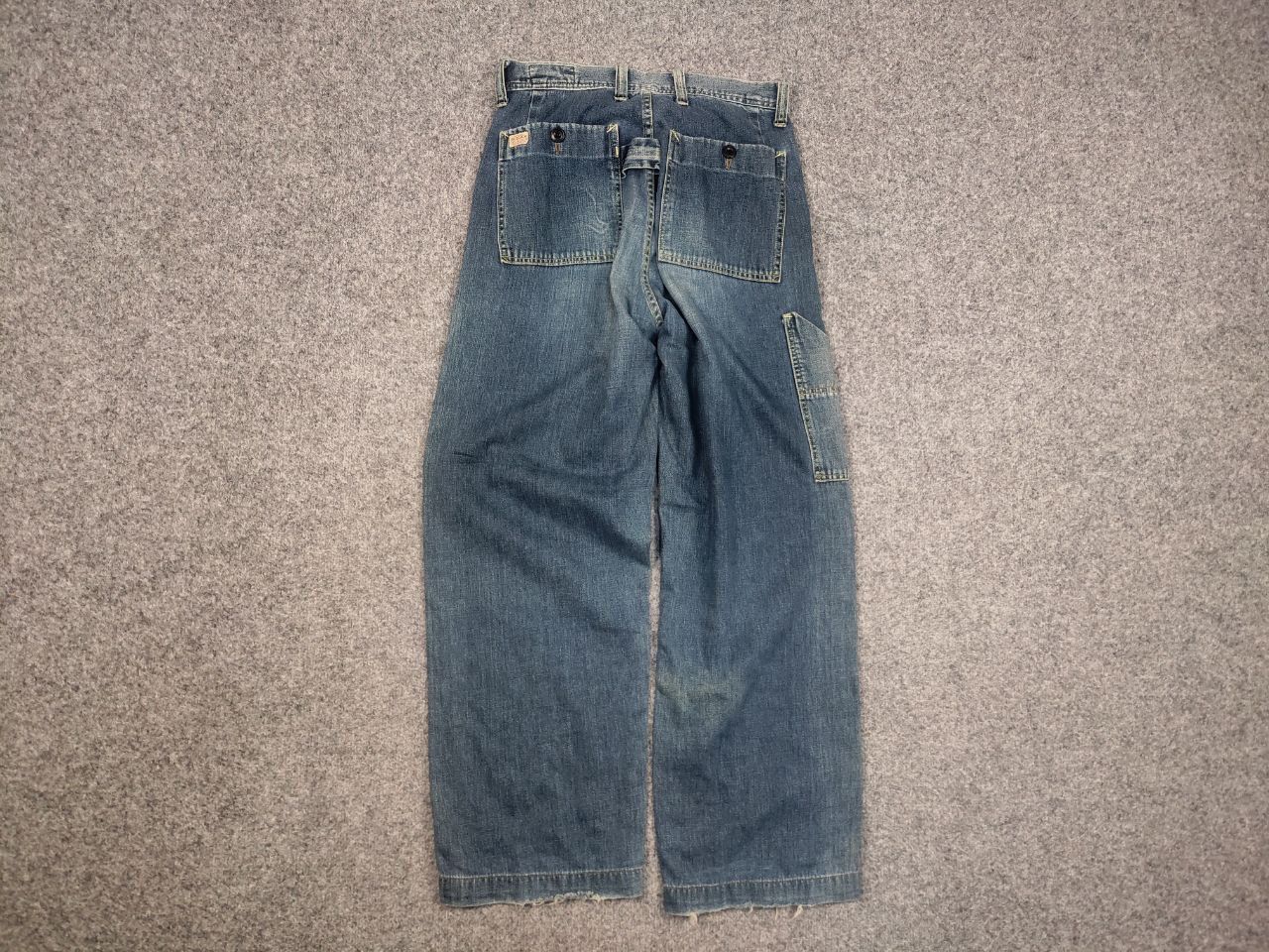 Japanese Brand Vintage Bartack System-u Japanese Denim Faded Jeans Scovill Size US 30 / EU 46 - 8 Thumbnail