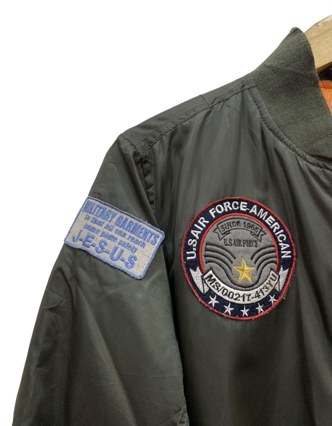 Beauty Beast × Le Grande Bleu (L.G.B.) 🔥Vintage Future Bullet JESUS US AIR FORCE bombers jacket Size US M / EU 48-50 / 2 - 4 Thumbnail