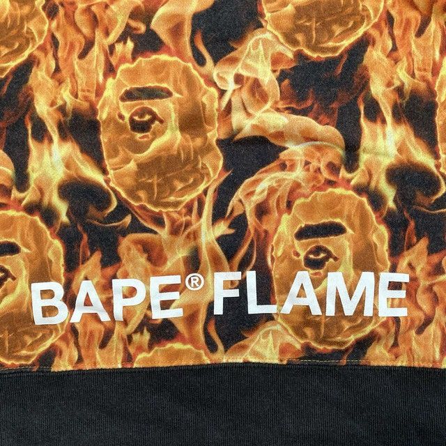 Bape BAPE FLAME Sweat Shirt a bathing ape Fire Size US M / EU 48-50 / 2 - 3 Thumbnail