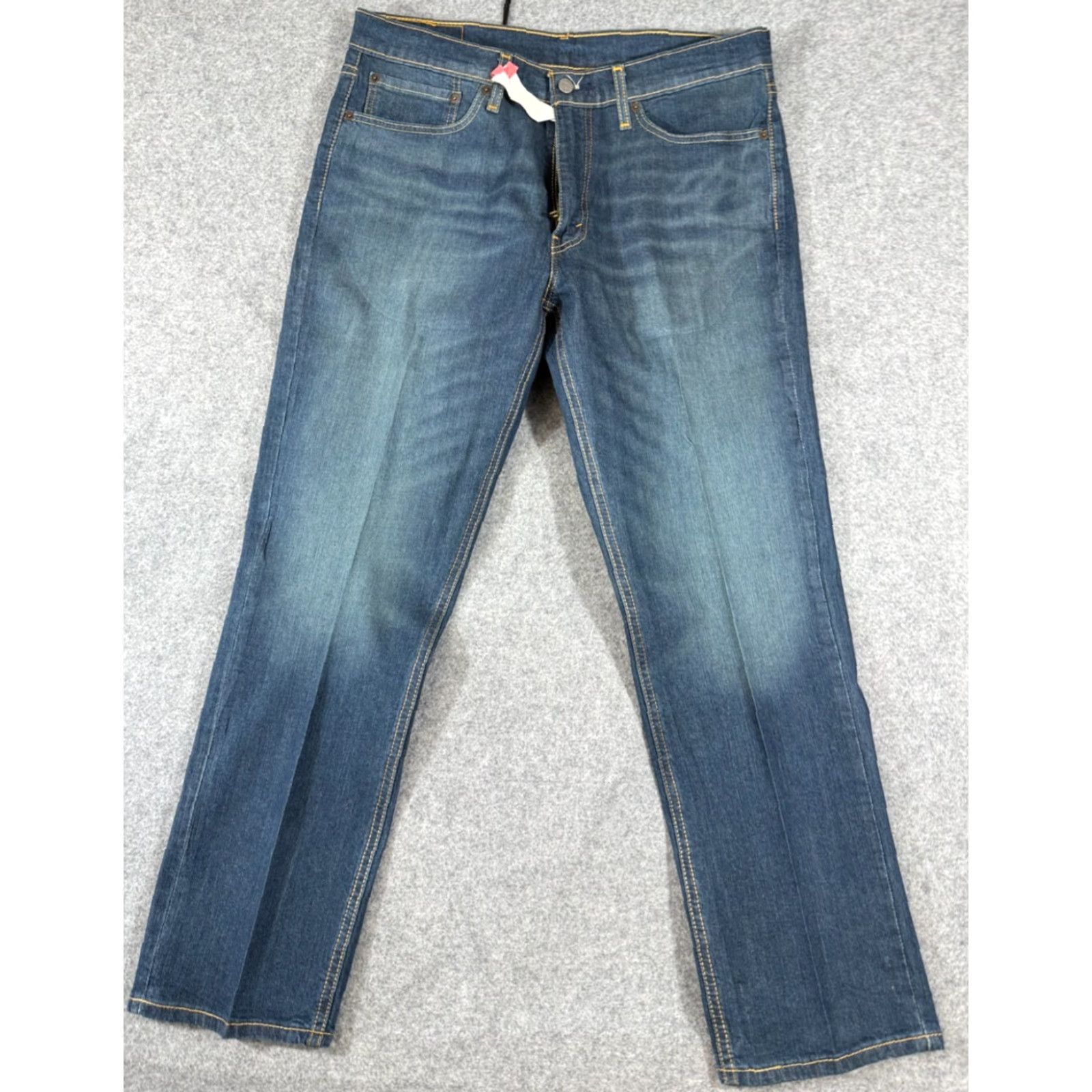 Levi's Levi's 541 Jeans Mens 34x30 Athletic Stretch Denim Blue Straight Whisker | 5-Pocket | Regular Fit | Cotton Elastane | Blue Denim | Jeans Size US 34 / EU 50 - 2 Thumbnail