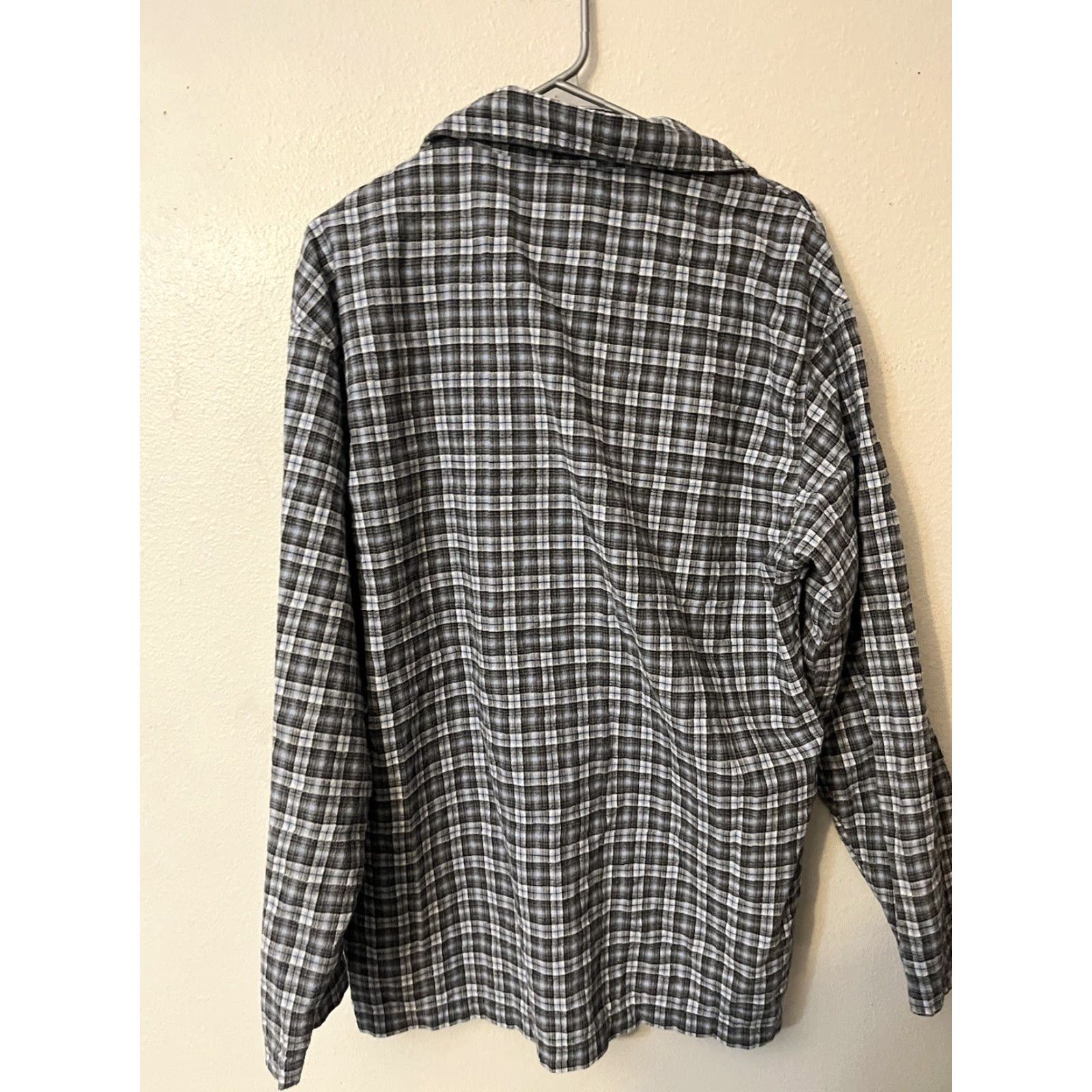 Calvin Klein Calvin Klein Men's Sleepwear Plaid Shirt Blue Black 100% Cotton M Medium Shirt Size US M / EU 48-50 / 2 - 3 Thumbnail