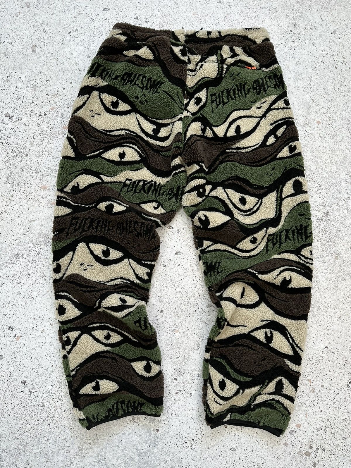 Adidas Fucking Awesome FA Adidas Sherpa Fleece Pants Eye Camo Men M Size US 32 / EU 48 - 12 Thumbnail