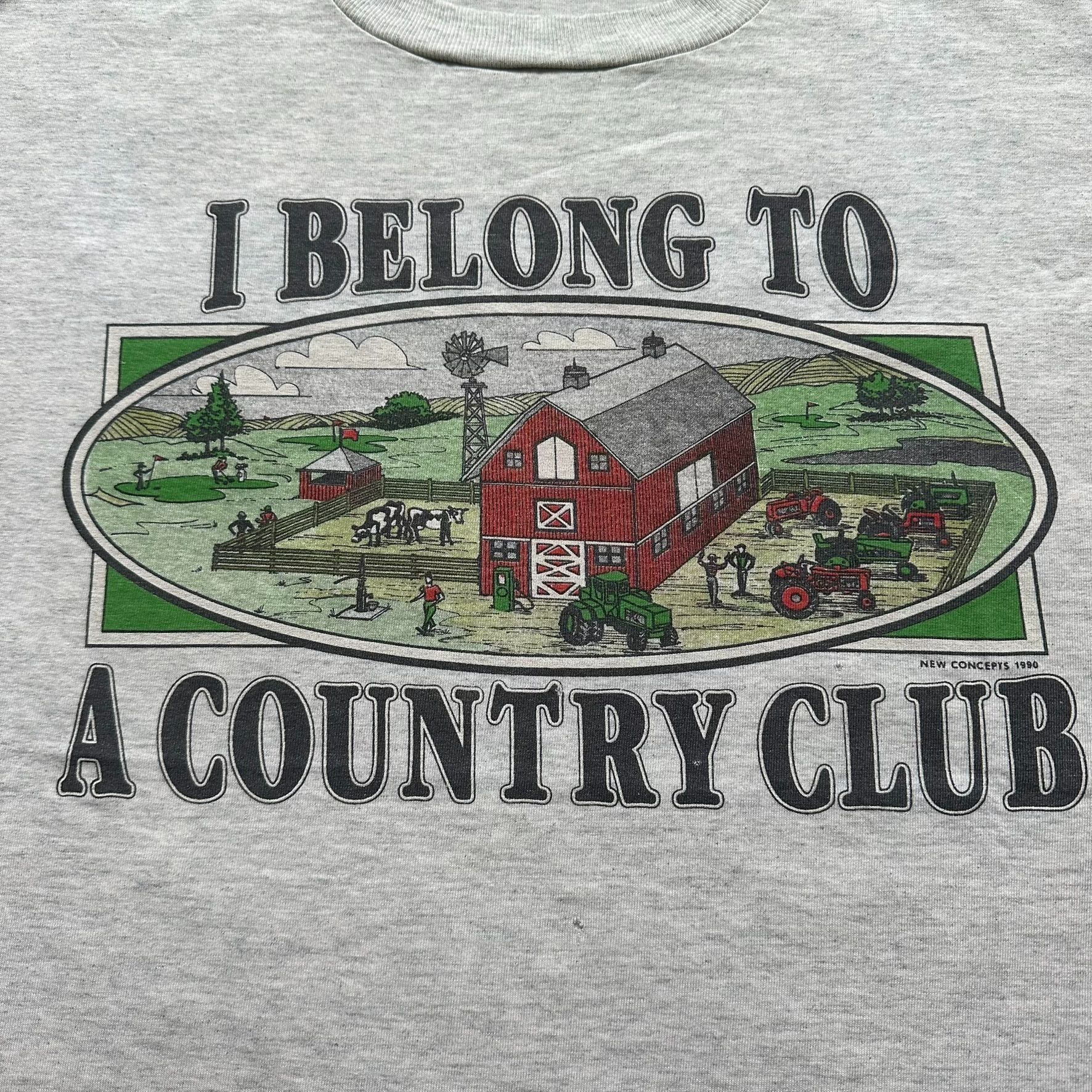 Vintage Vintage 90s Funny Farmer T-Shirt Agriculture Humor Country C Size US XL / EU 56 / 4 - 2 Thumbnail