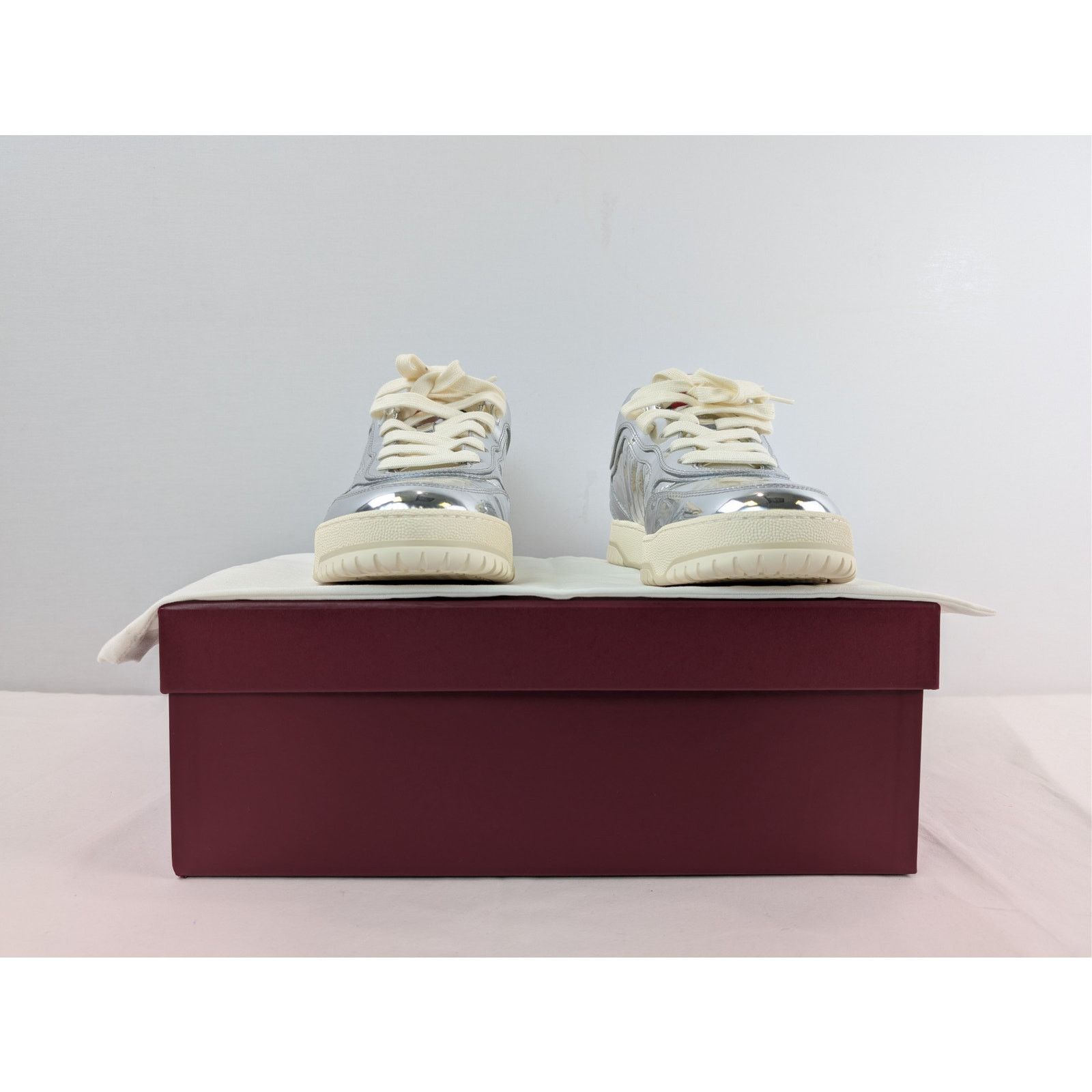 Gucci o1rshd1 Re-Web Sneaker in Glam Mirror / Glow Silver / Silver Size US 10 / EU 43 - 18 Thumbnail