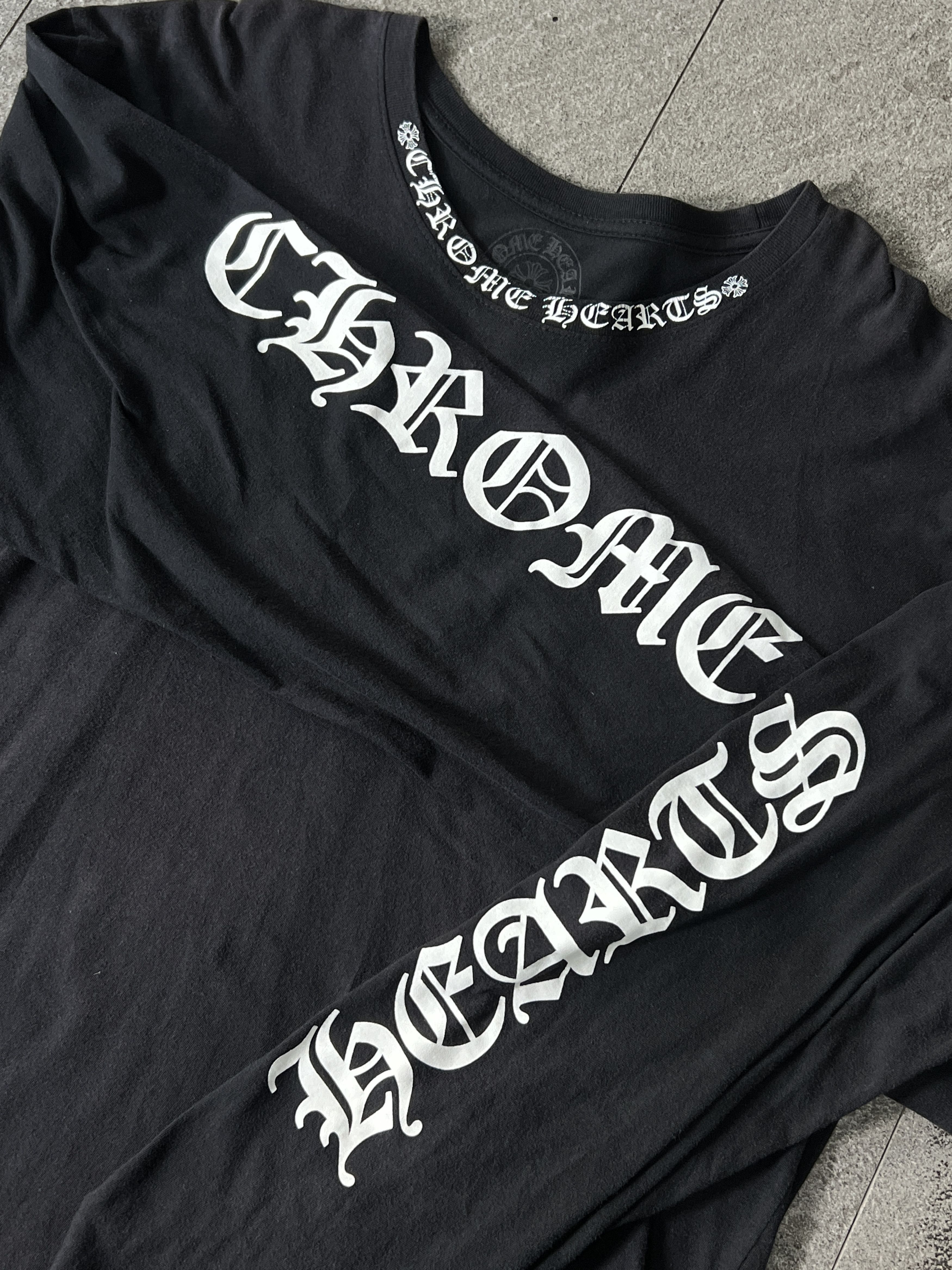 Chrome Hearts Chrome Hearts Long Sleeve Pocket Tee Black USA XL Size US XL / EU 56 / 4 - 7 Thumbnail