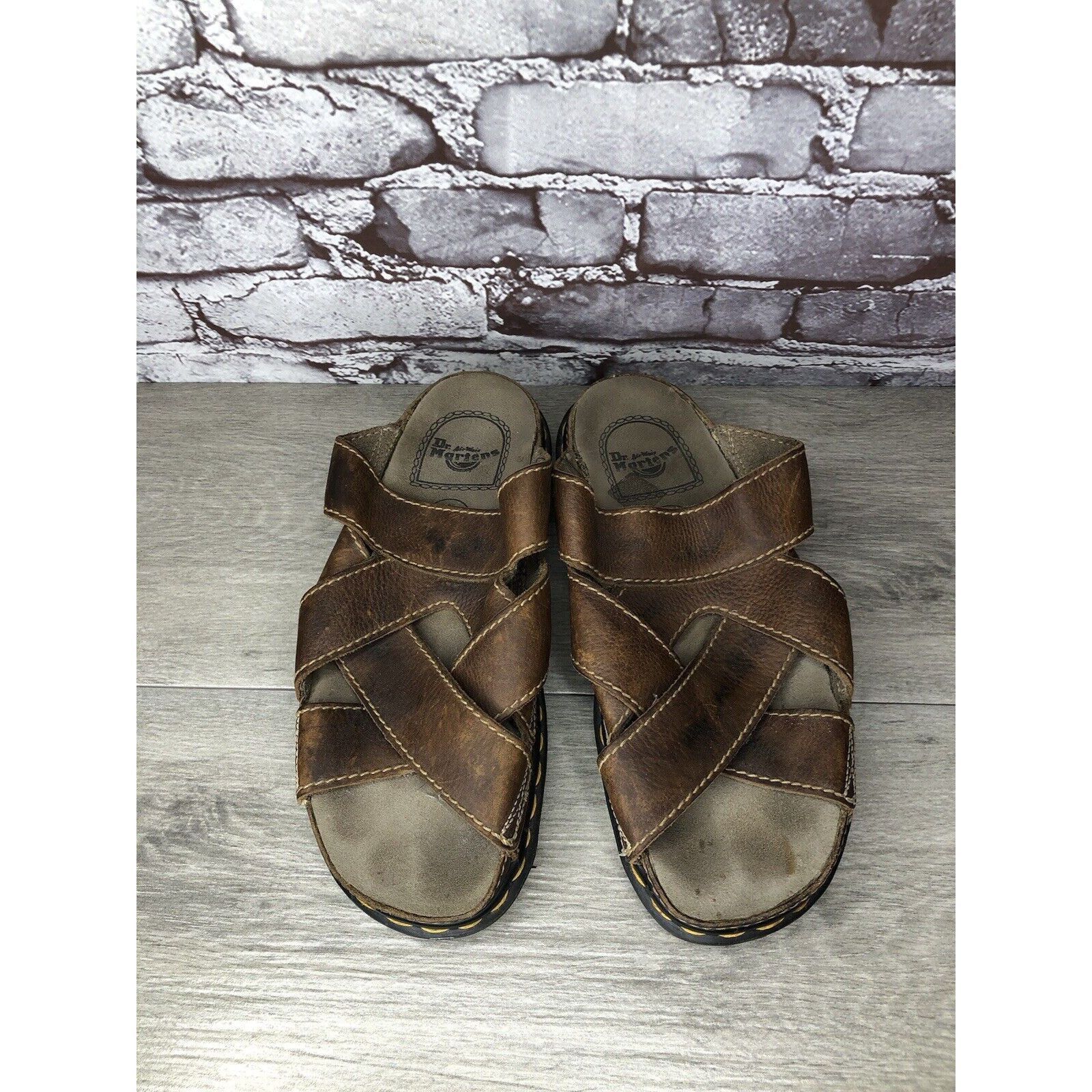 Dr. Martens Vintage 90s DR. DOC MARTENS Brown Leather Fisherman Platform Size US 10 / EU 43 - 15 Thumbnail