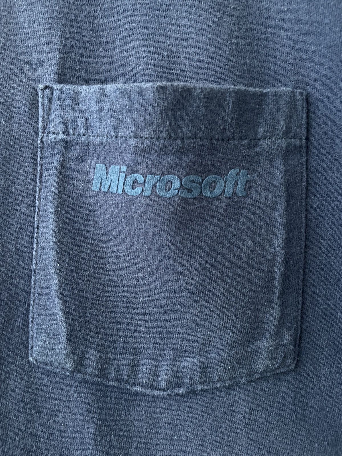 Hanes × Microsoft × Vintage Vintage Microsoft Pocket T-Shirt Size US L / EU 52-54 / 3 - 8 Thumbnail