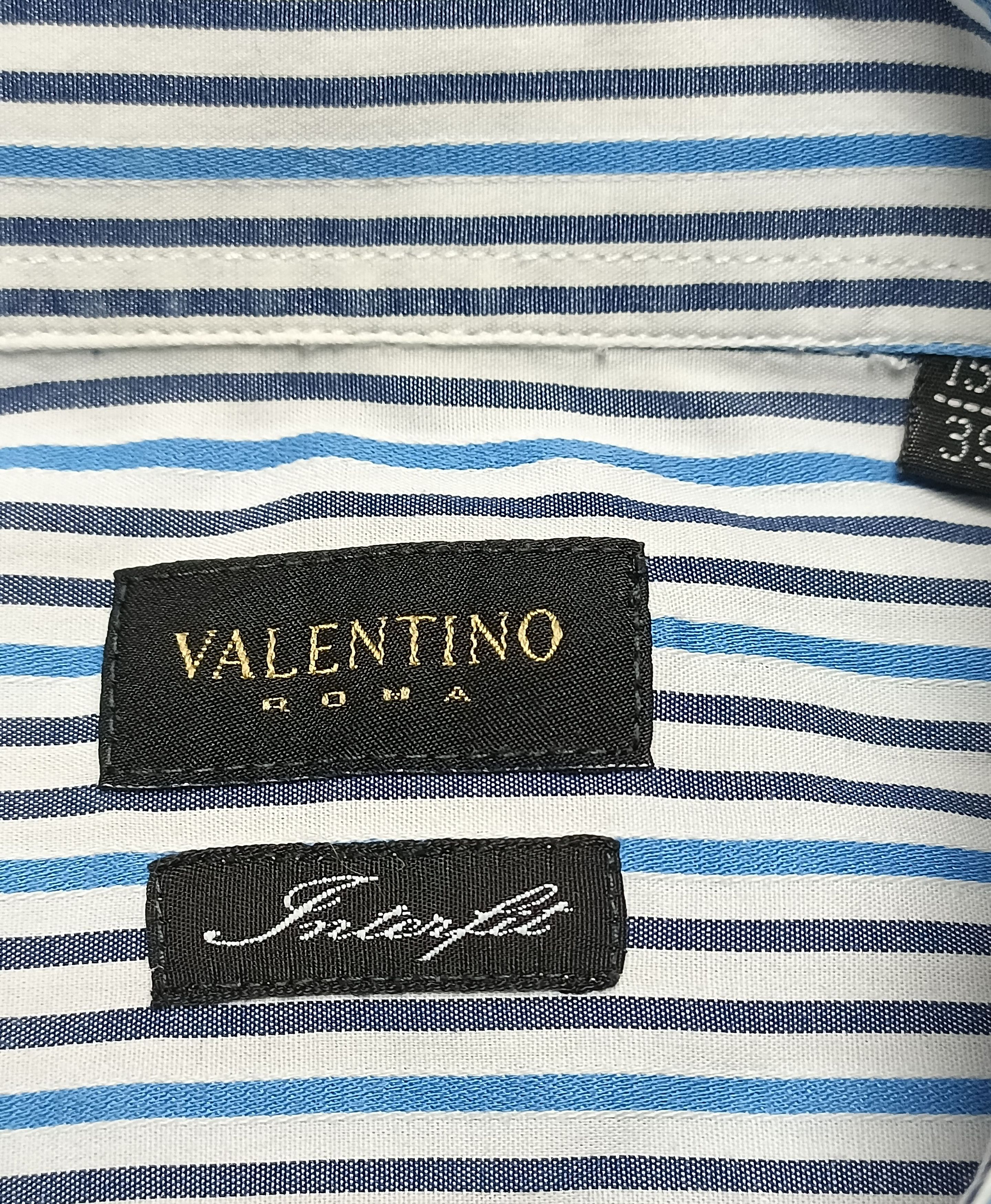 Valentino Valentino Interfit Striped Button Down Shirt Size 15.5 /39 Size US M / EU 48-50 / 2 - 6 Thumbnail