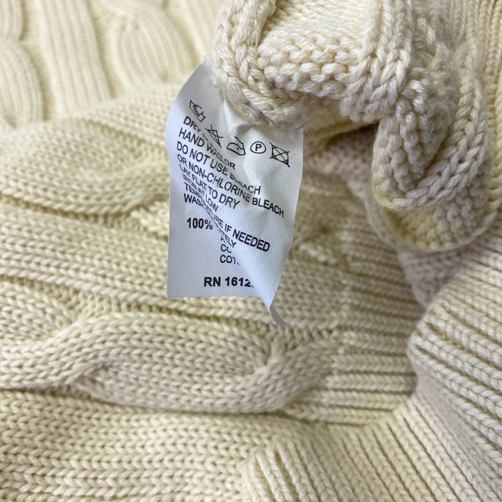 Blumarine Belmarine UOMO Cable Knit Sweater Crew Neck Ivory Men's Size M Knit Shirt Pullover Regular Size US M / EU 48-50 / 2 - 5 Thumbnail