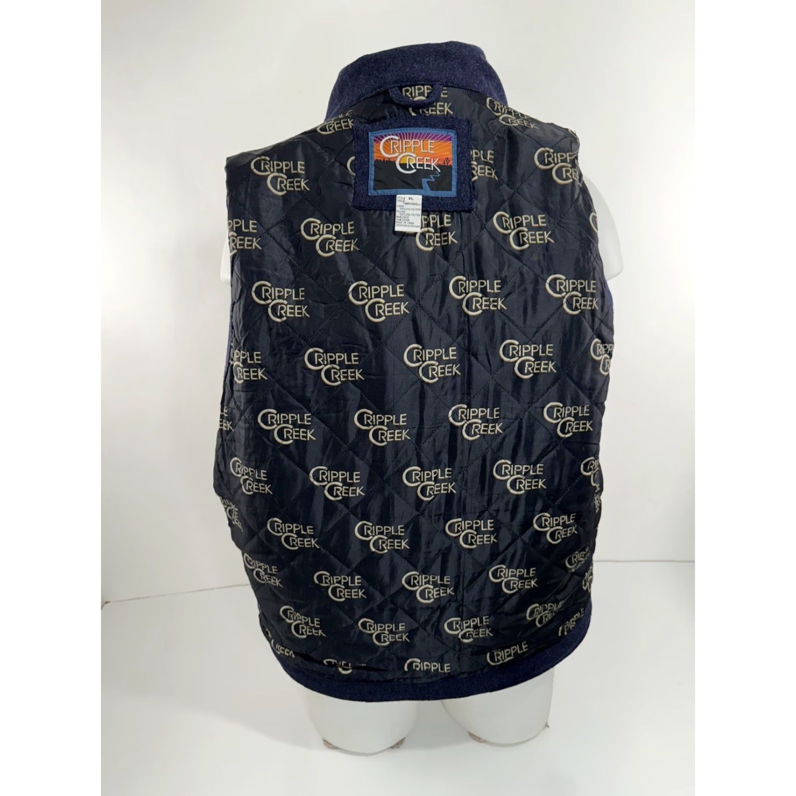 Vintage CRIPPLE CREEK Wool Mens XL Vest Western Ranch Field Barn Jacket Category: Vest Health: N/A Size US XL / EU 56 / 4 - 4 Thumbnail