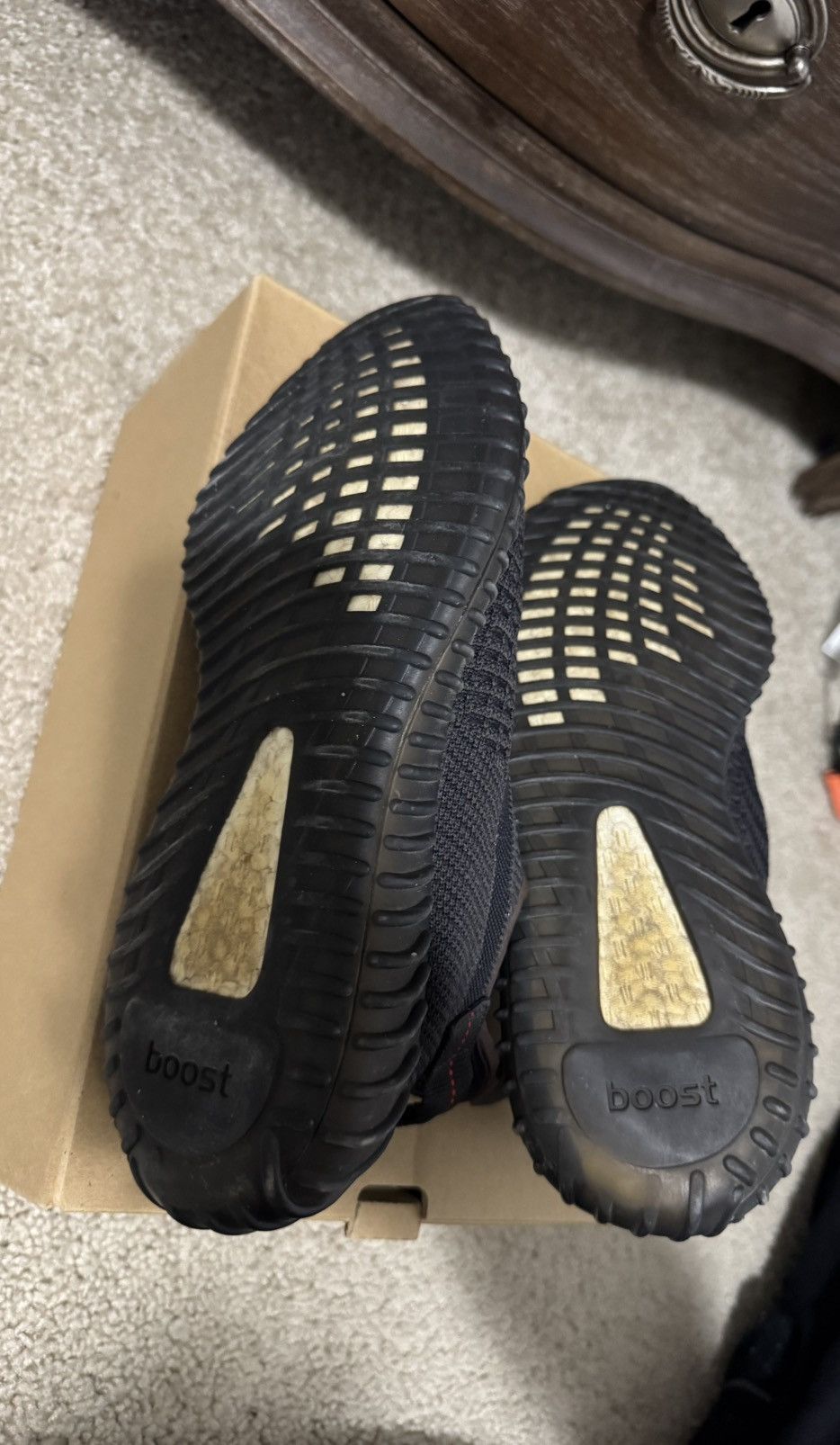 Adidas Yeezy 350 V2 Black (non reflective) Size US 8.5 / EU 41-42 - 7 Thumbnail
