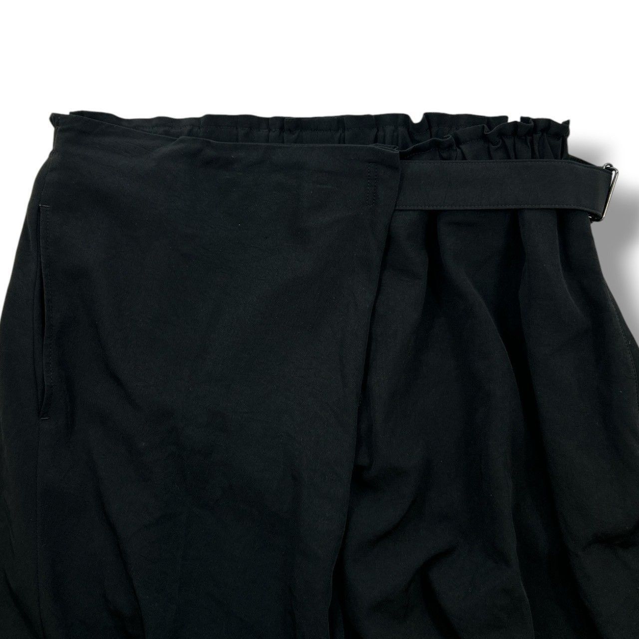 Yohji Yamamoto Yohji Yamamoto - Ta/TUXEDO DE CHINE WRAP SKIRT Wide PANTS Size 26" / US 2 / IT 38 - 8 Thumbnail