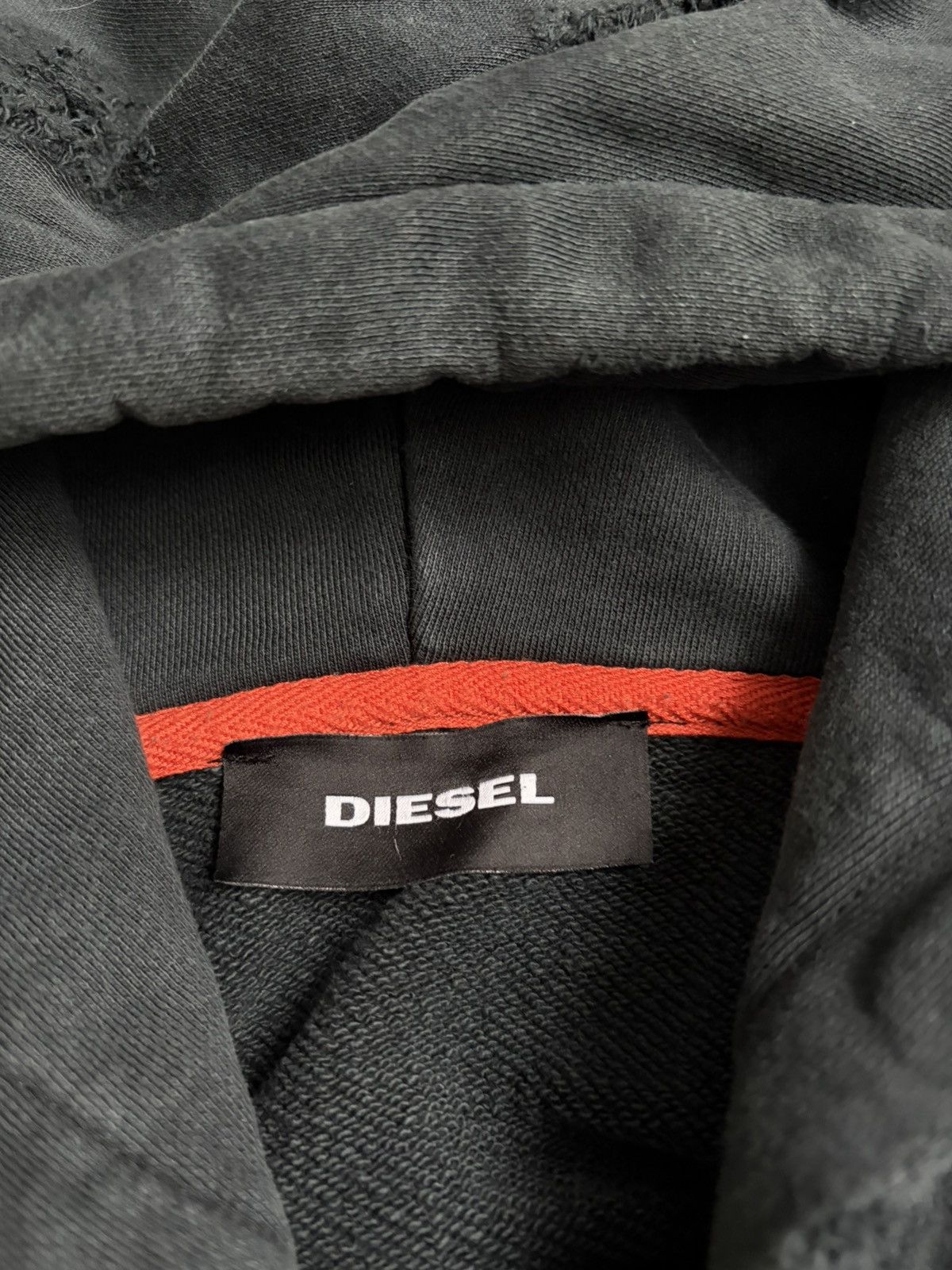 Diesel Rare Diesel Destroyed Zip Graphite Hoodie Streetwear Size US L / EU 52-54 / 3 - 7 Thumbnail