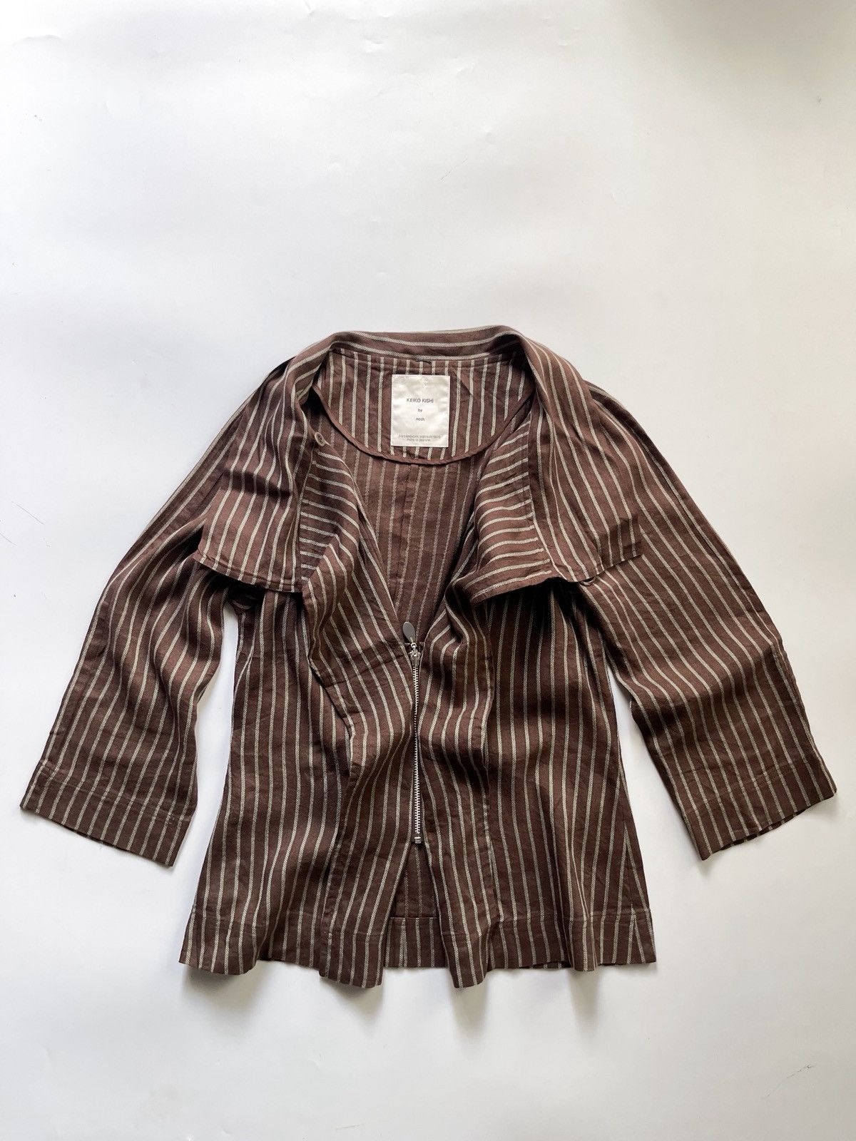 Japanese Brand Japanese Designer – KEIKO KISHI by nosh Draped Shirt Size M / US 6-8 / IT 42-44 - 11 Thumbnail