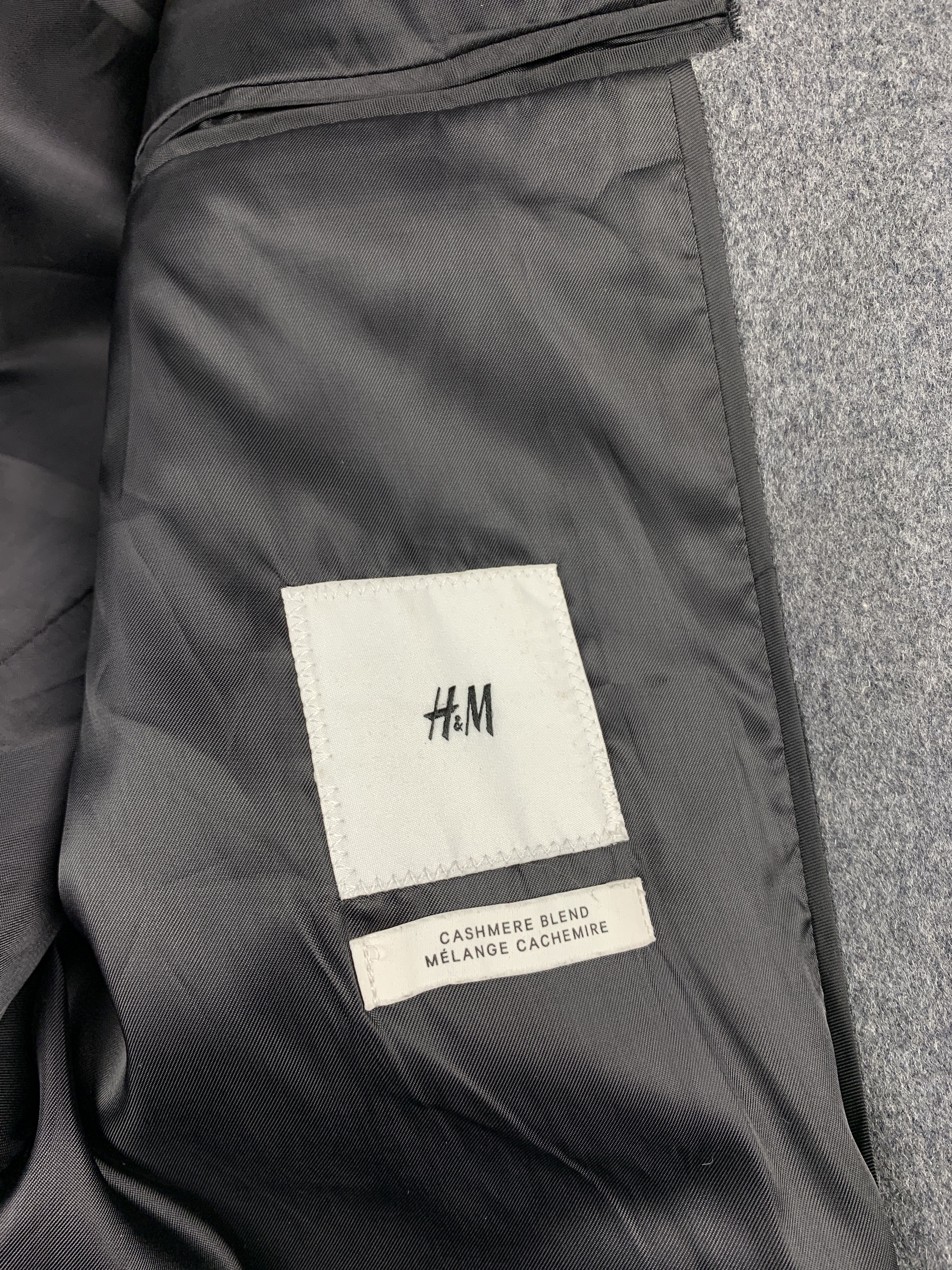 H&M H&M Light Grey Cashmere Blend Coat Size US M / EU 48-50 / 2 - 5 Thumbnail