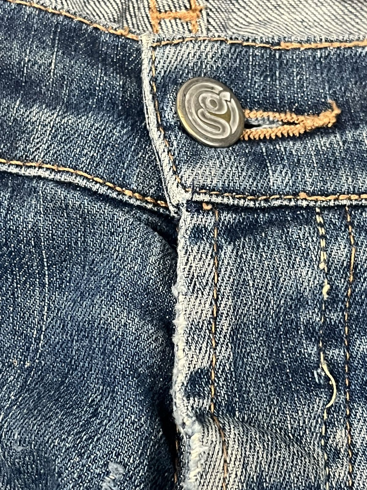 Girl Skateboards × Girls Don't Cry × X-Girl Vintage Girl Mudwash Skater Denim Size 33" - 8 Thumbnail