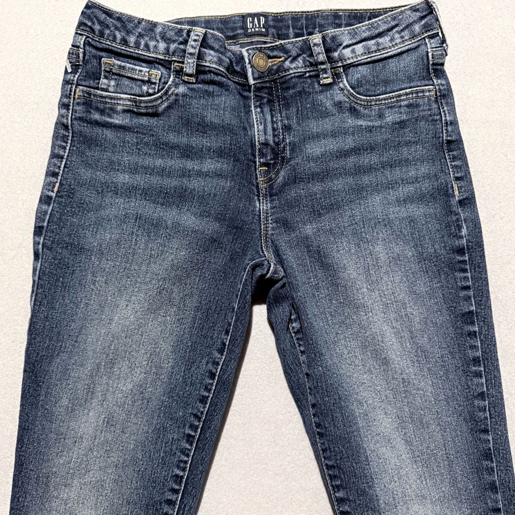 Gap Gap Jeans Women's Blue Denim Stretch Low Rise Slim Fit - 14 Size 36" / US 14 / IT 50 - 3 Thumbnail