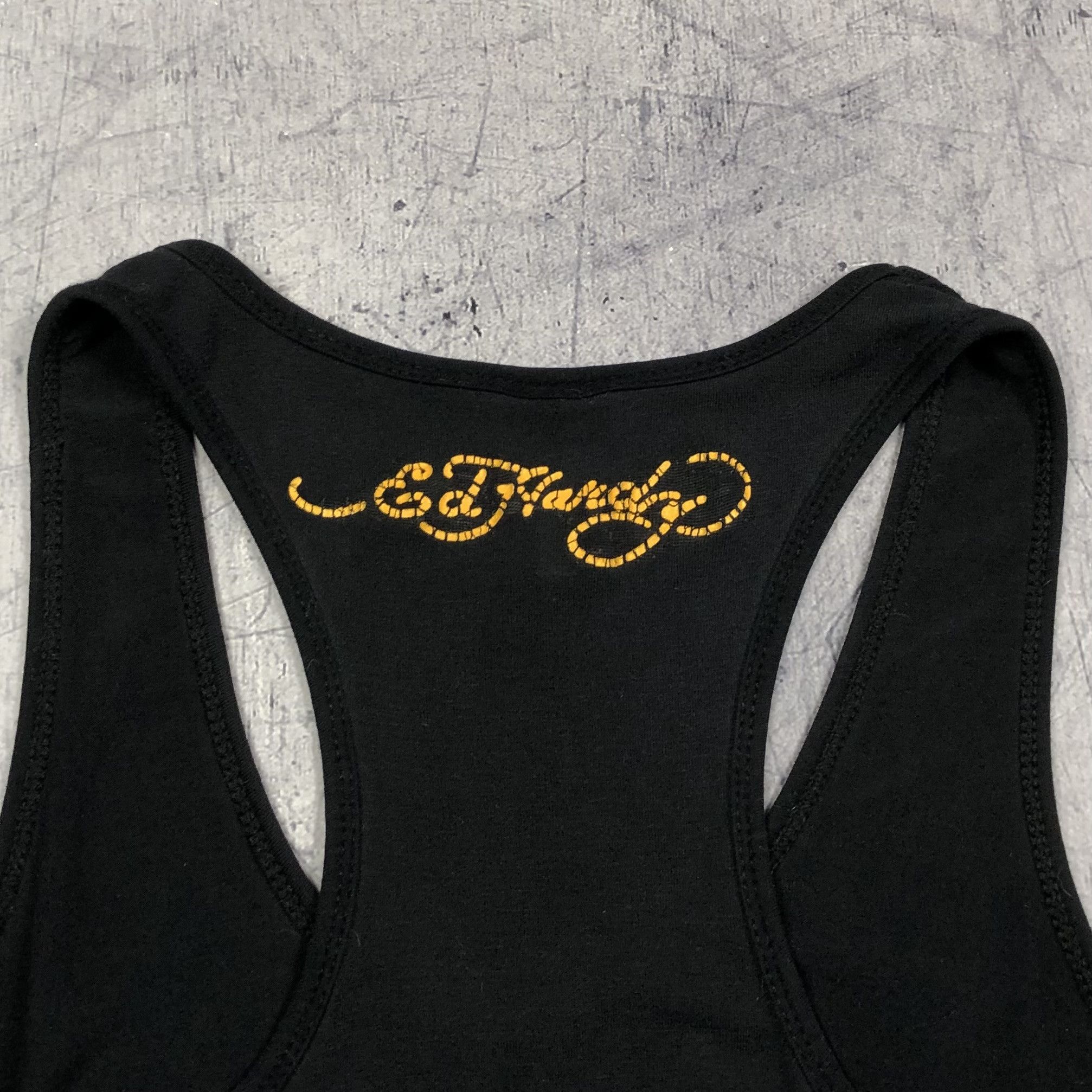 Ed Hardy Ed Hardy Tattoo Skulls Rose Tank Top Size M / US 6-8 / IT 42-44 - 7 Thumbnail
