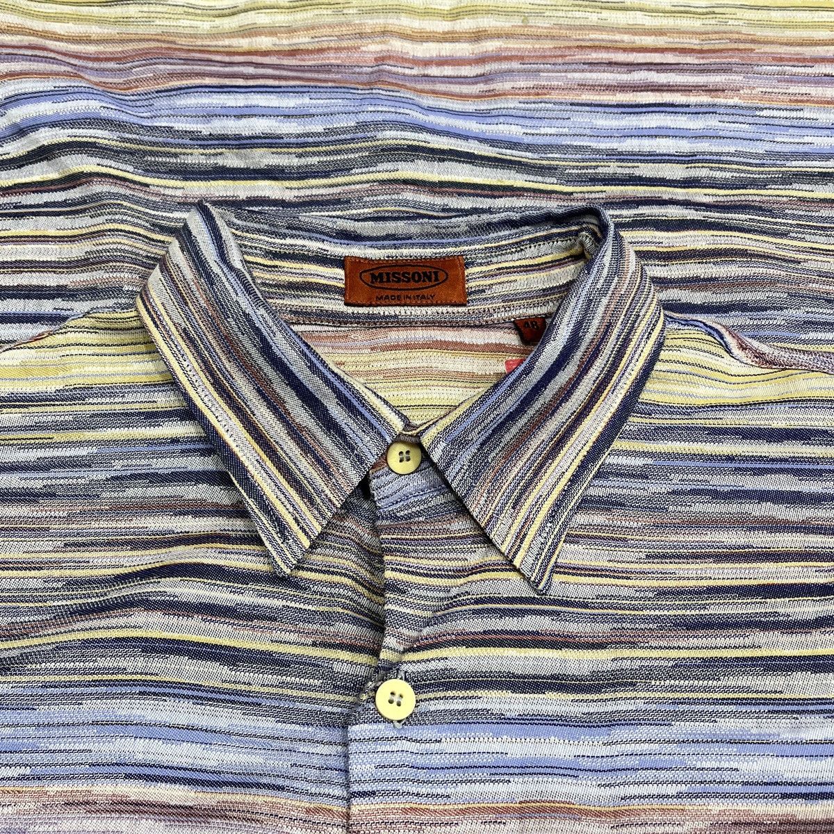 Missoni Vintage Missoni Geometric Striped Button Up Shirt Size US M / EU 48-50 / 2 - 3 Thumbnail