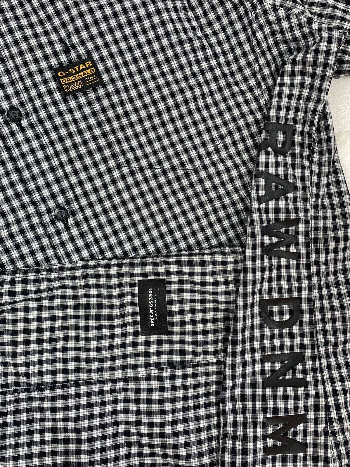 G-Star G-STAR RAW Vintage Short Sleeve Button Shirt Mens Size L Size US L / EU 52-54 / 3 - 7 Thumbnail