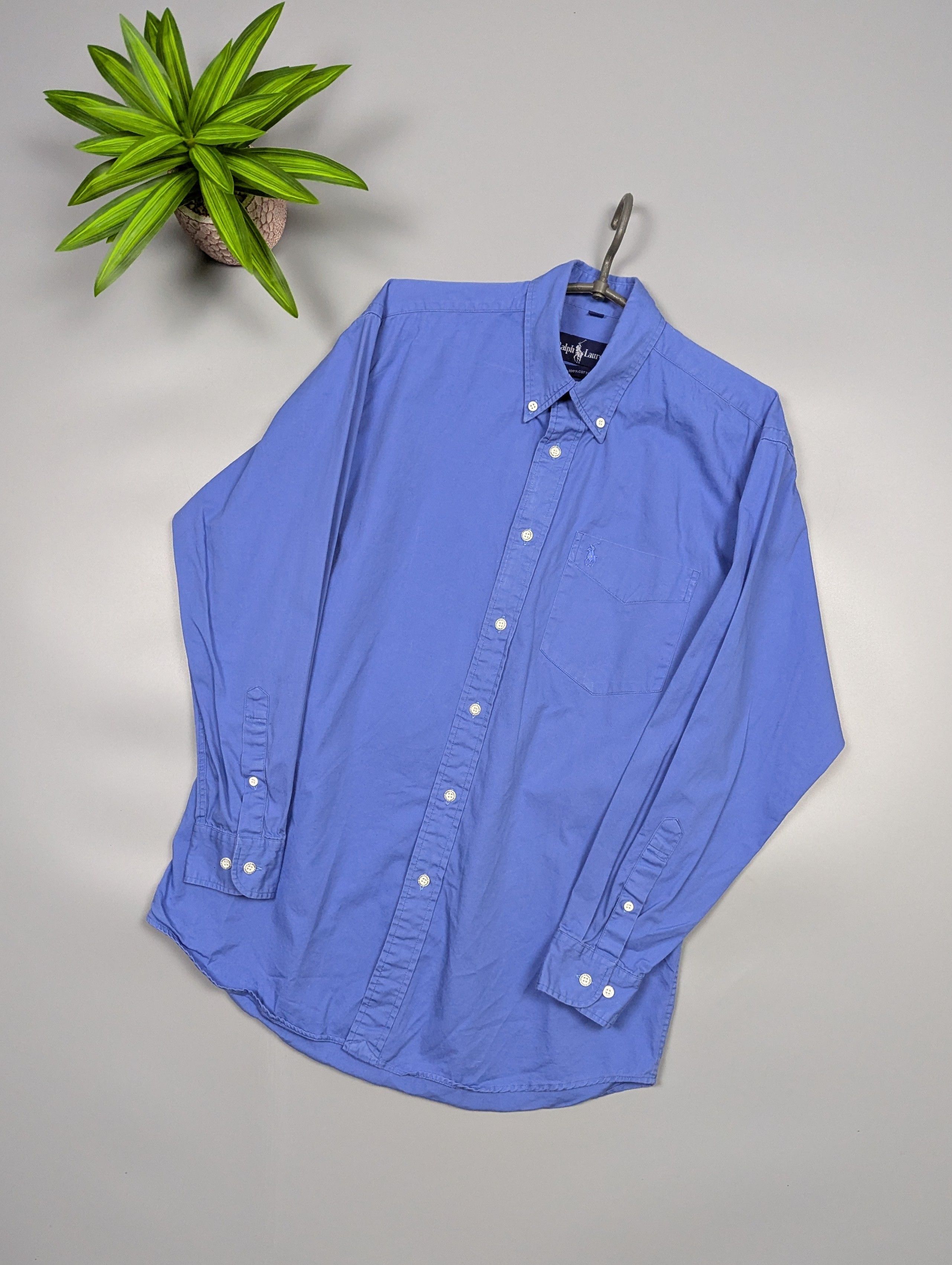 Polo Ralph Lauren Polo Ralph Lauren Vintage Purple Sport Shirt Chest Pocket Size US M / EU 48-50 / 2 - 1 Thumbnail