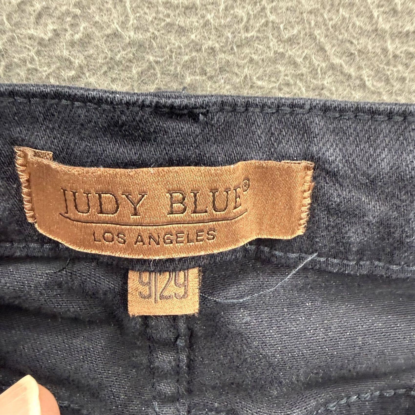 Denime Judy Blue Jeans Womens 9/29 Blue Garment Dyed Mid Rise Skinny Stretch Denim Jeans Women Dark Blue 5-Pocket Size 30" / US 8 / IT 44 - 3 Thumbnail