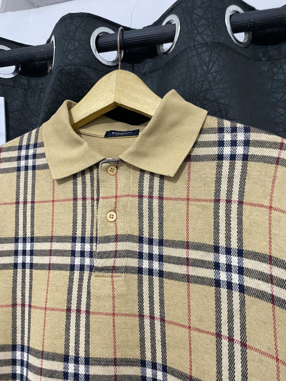 Burberry Burberry Nova Check L/S Polos Size US M / EU 48-50 / 2 - 3 Thumbnail