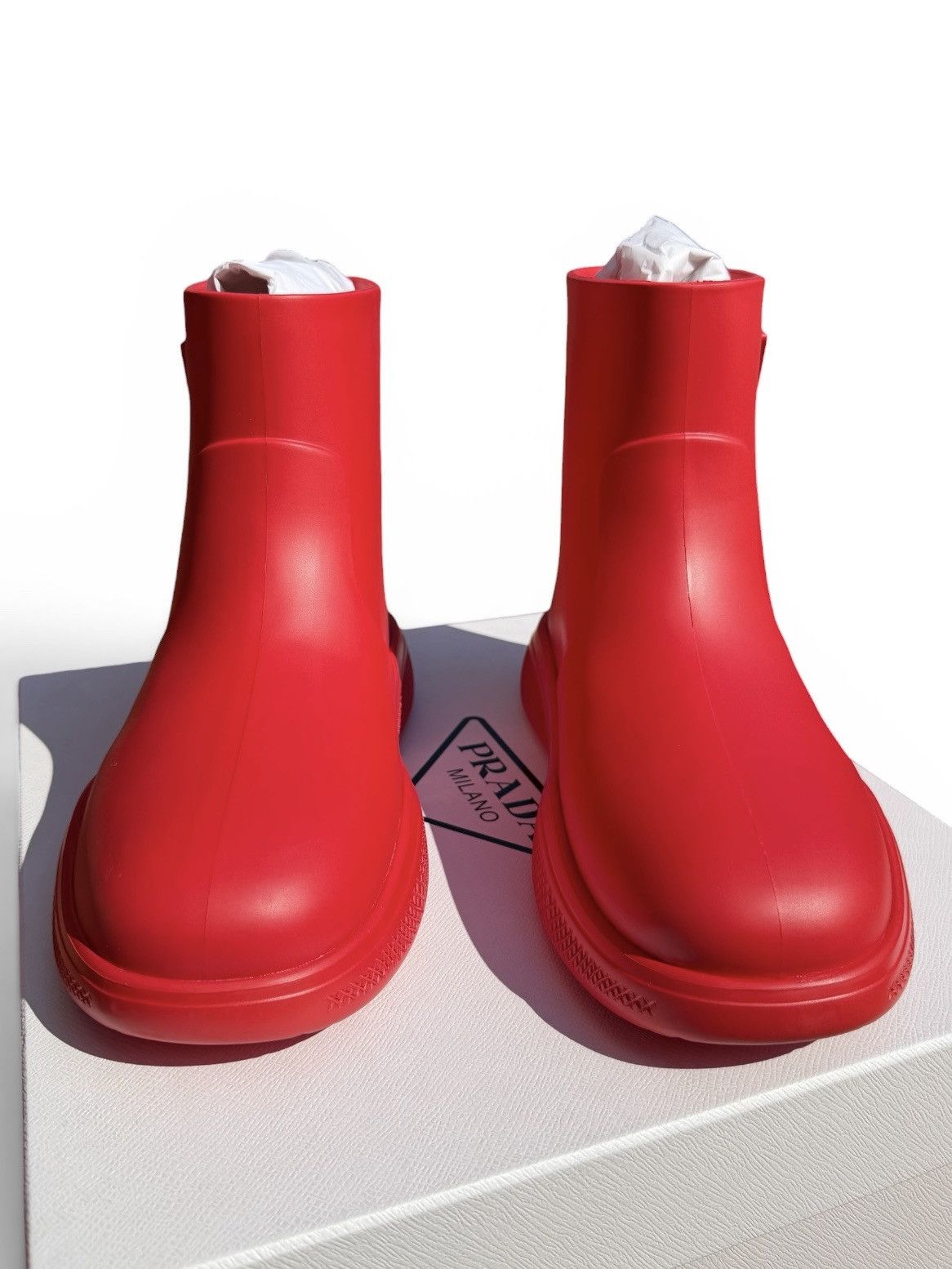 Prada Prada Pull-On Rain Booties Size US 9 / EU 42 - 3 Thumbnail