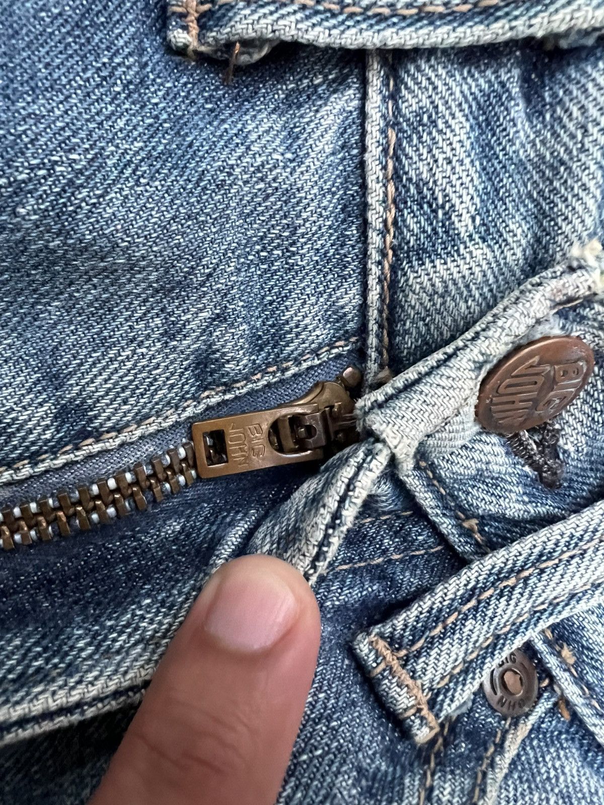 Big John × If Six Was Nine × Vintage VINTAGE 90’S BIG JOHN MUD WASH JEAN Size US 28 / EU 44 - 9 Thumbnail