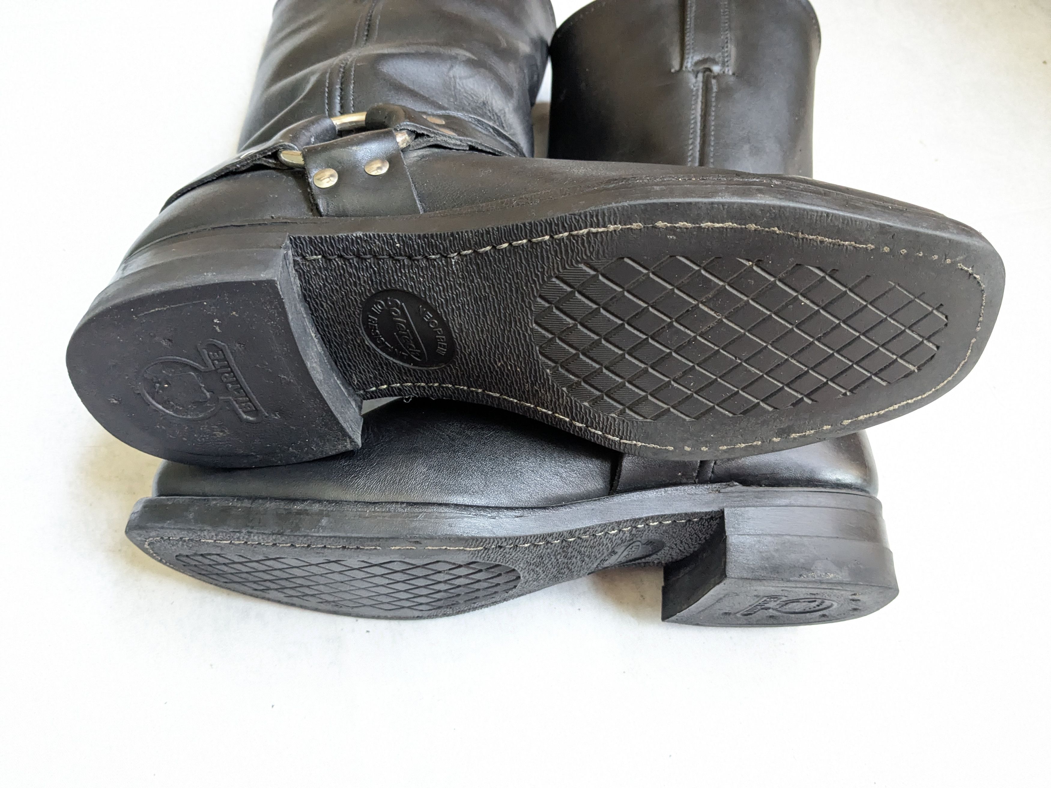 Frye Frye Harness Boots Black Leather 10.5 M Leather Buckle Size US 10.5 / EU 43-44 - 18 Thumbnail
