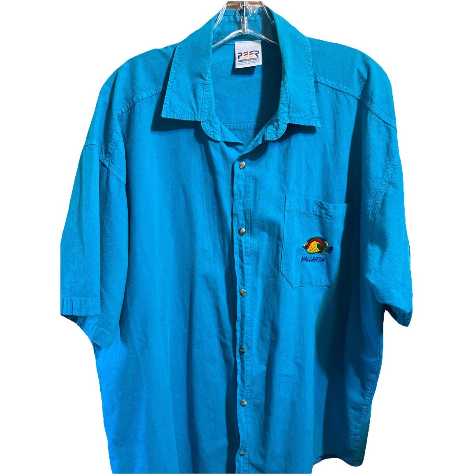 Other VTG PEER by Peter Mussfeldt Blue XXL Puerto Vallarta Shirt Size US XXL / EU 58 / 5 - 1 Thumbnail