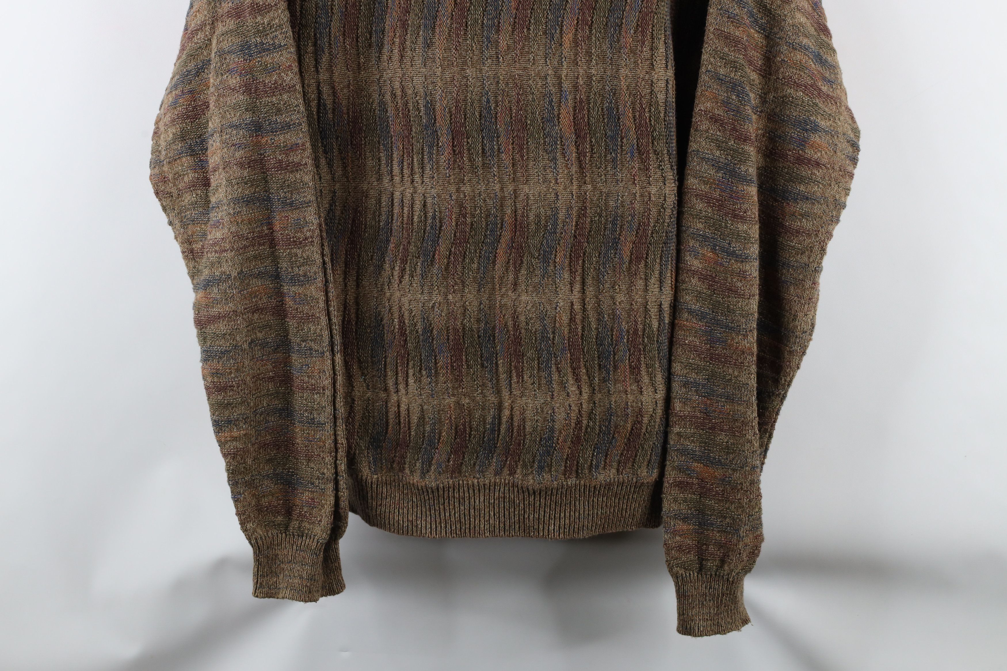 Vintage Vintage 90s Coogi Style Rainbow Knit Cosby Sweater Size US M / EU 48-50 / 2 - 3 Thumbnail