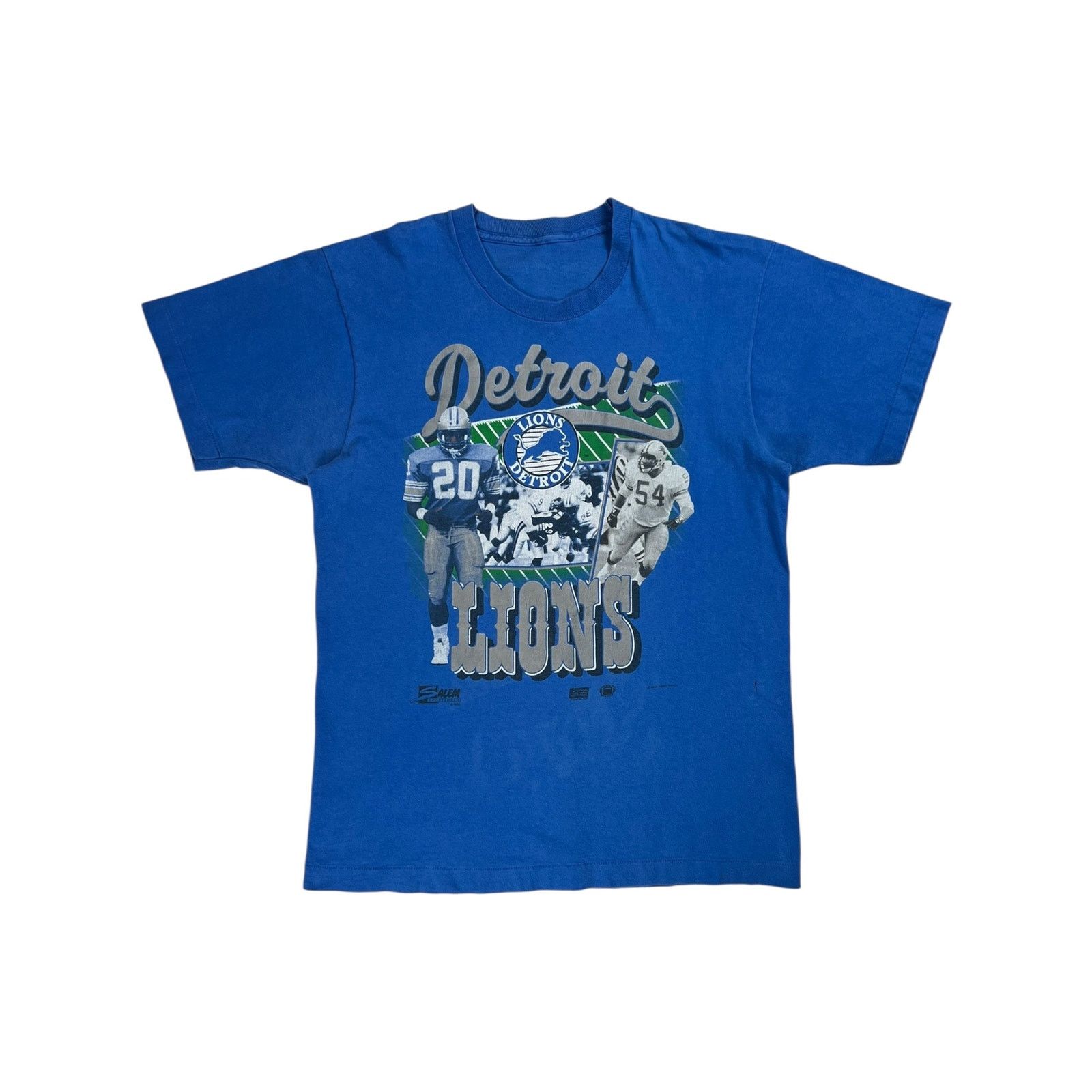 NFL × Salem Sportswear × Vintage Vintage 1990 Salem Sports Detroit Lions Barry Sanders tee Size US L / EU 52-54 / 3 - 1 Thumbnail