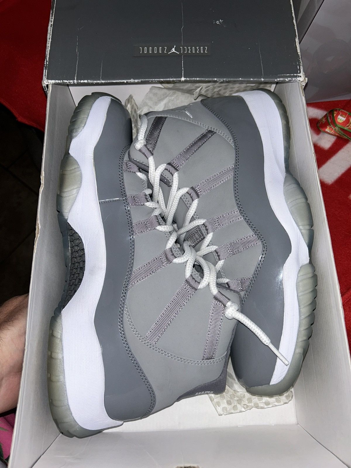 Jordan Brand Jordan 11 Retro Cool Grey (2010) size 12 RARE SHOE Size US 12 / EU 45 - 4 Thumbnail