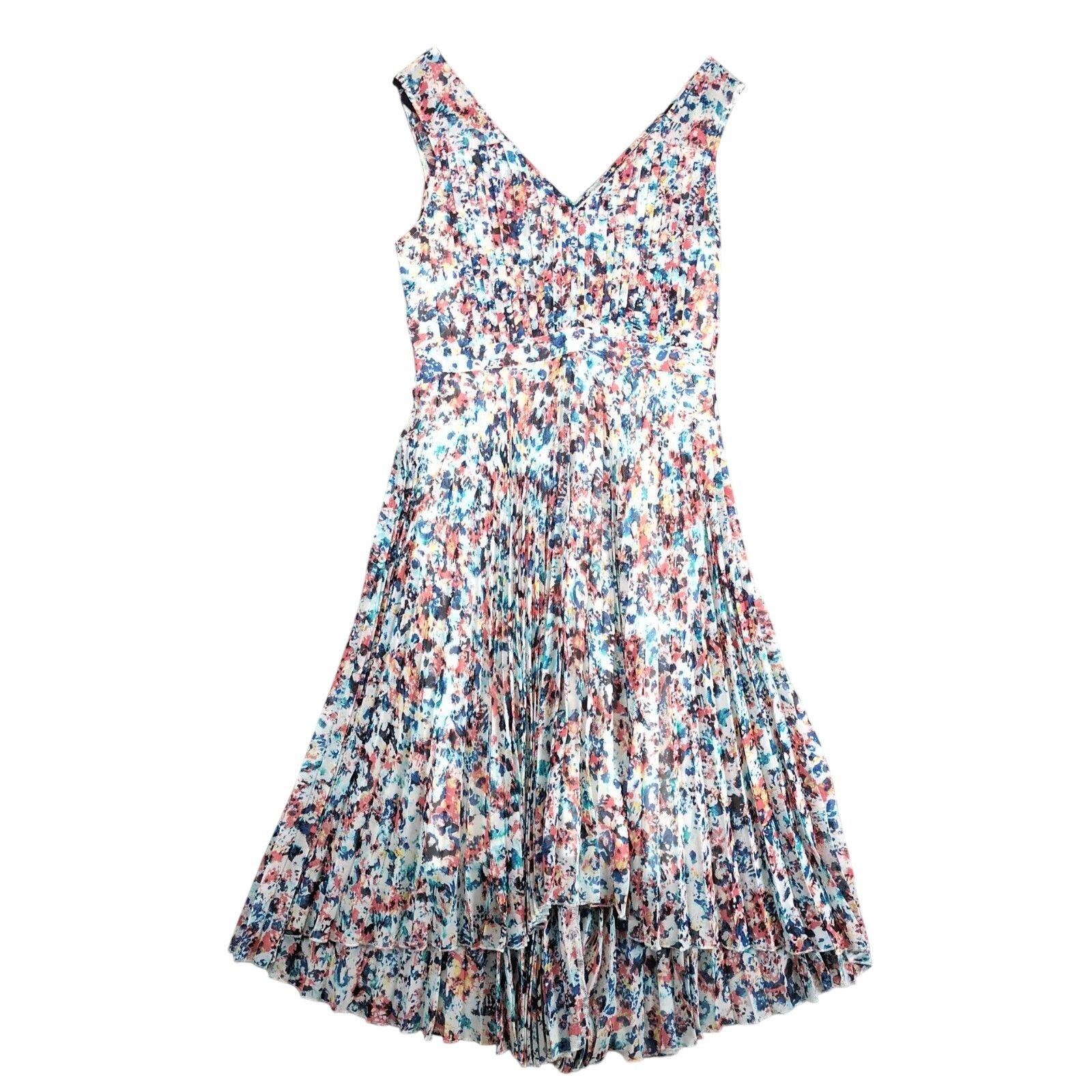 Anthropologie Plenty by Tracy Reese Morgan Pleated High-Low Dress Sz 6 Size M / US 6-8 / IT 42-44 - 1 Thumbnail