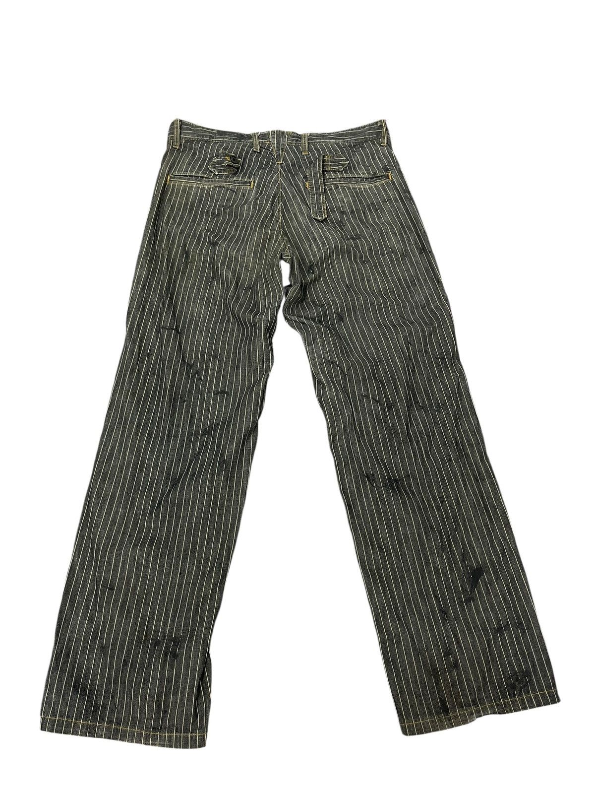 Zucca Thin Denim Zucca Striped Painter Relax Pant 2🟦2 Size US 31 - 2 Thumbnail