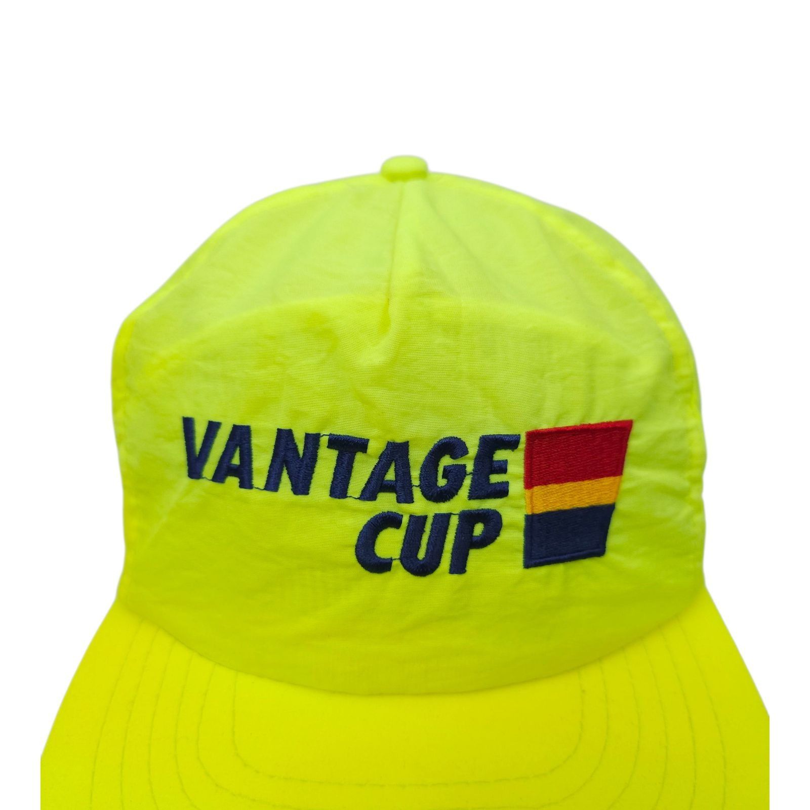 Other Vantage Cup Nylon Snapback Golf Cap Fluorescent Yellow Hat Size ONE SIZE - 9 Thumbnail