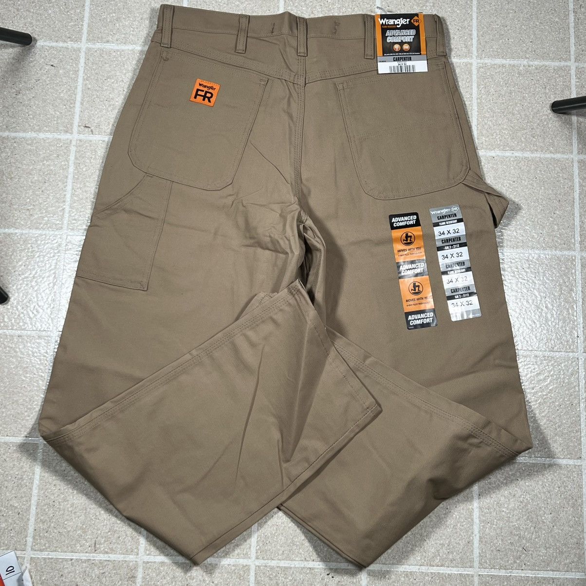 Wrangler Wrangler® FR Flame-Resistant Riggs Carpenter Pant, khaki Size US 34 / EU 50 - 5 Thumbnail