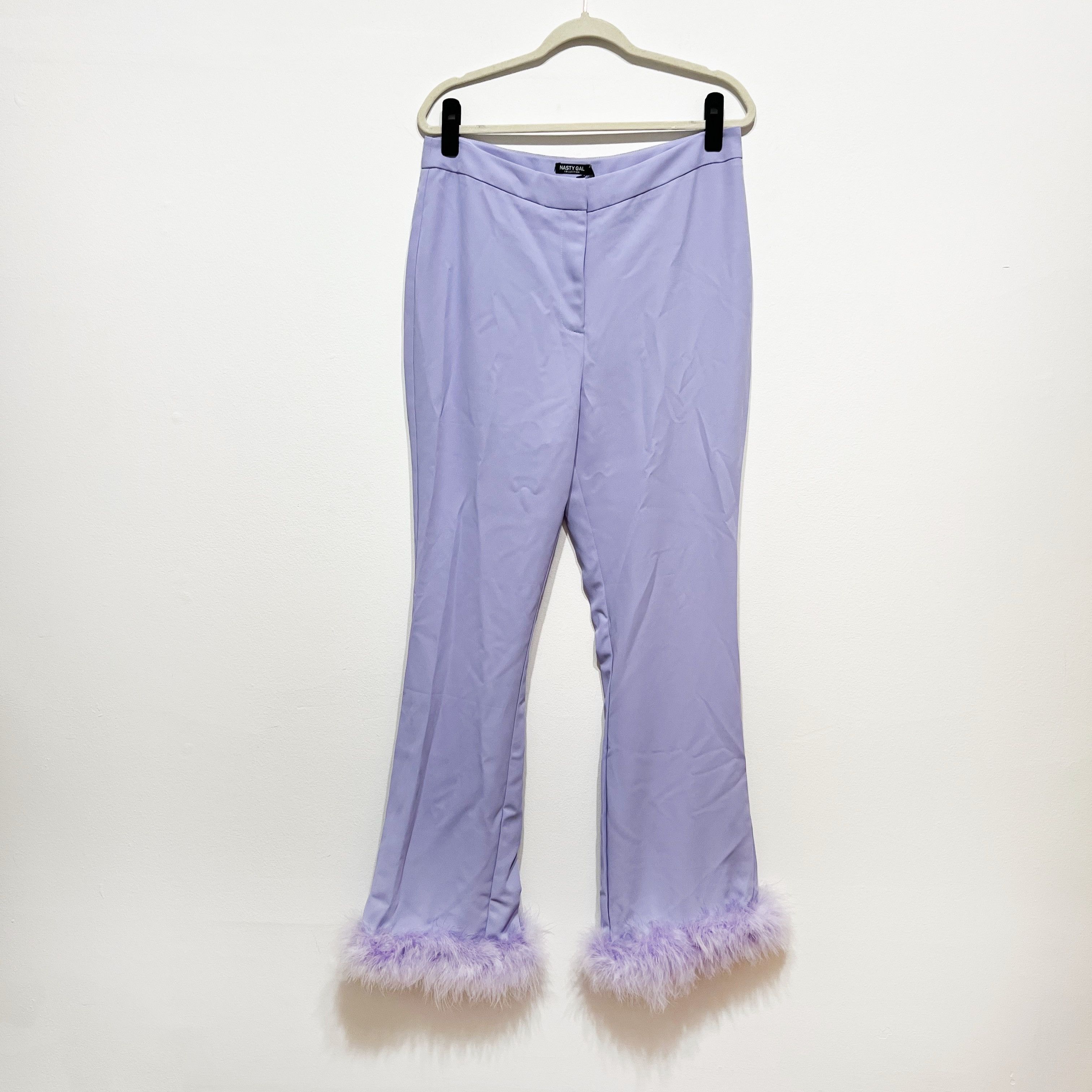 Nasty Gal NEW Nasty Gal Feather Hem Flared Kick Party Size 32" / US 10 / IT 46 - 1 Thumbnail
