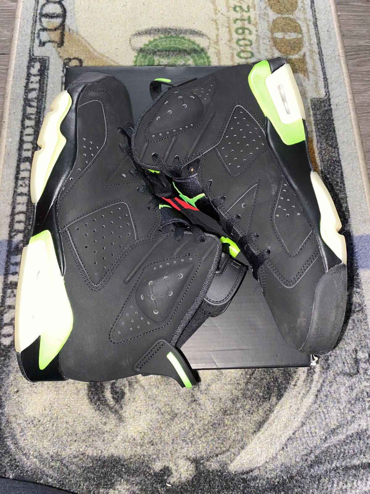 Jordan Brand × Nike Jordan 6 Retro Electric Green Size US 11.5 / EU 44-45 - 9 Thumbnail