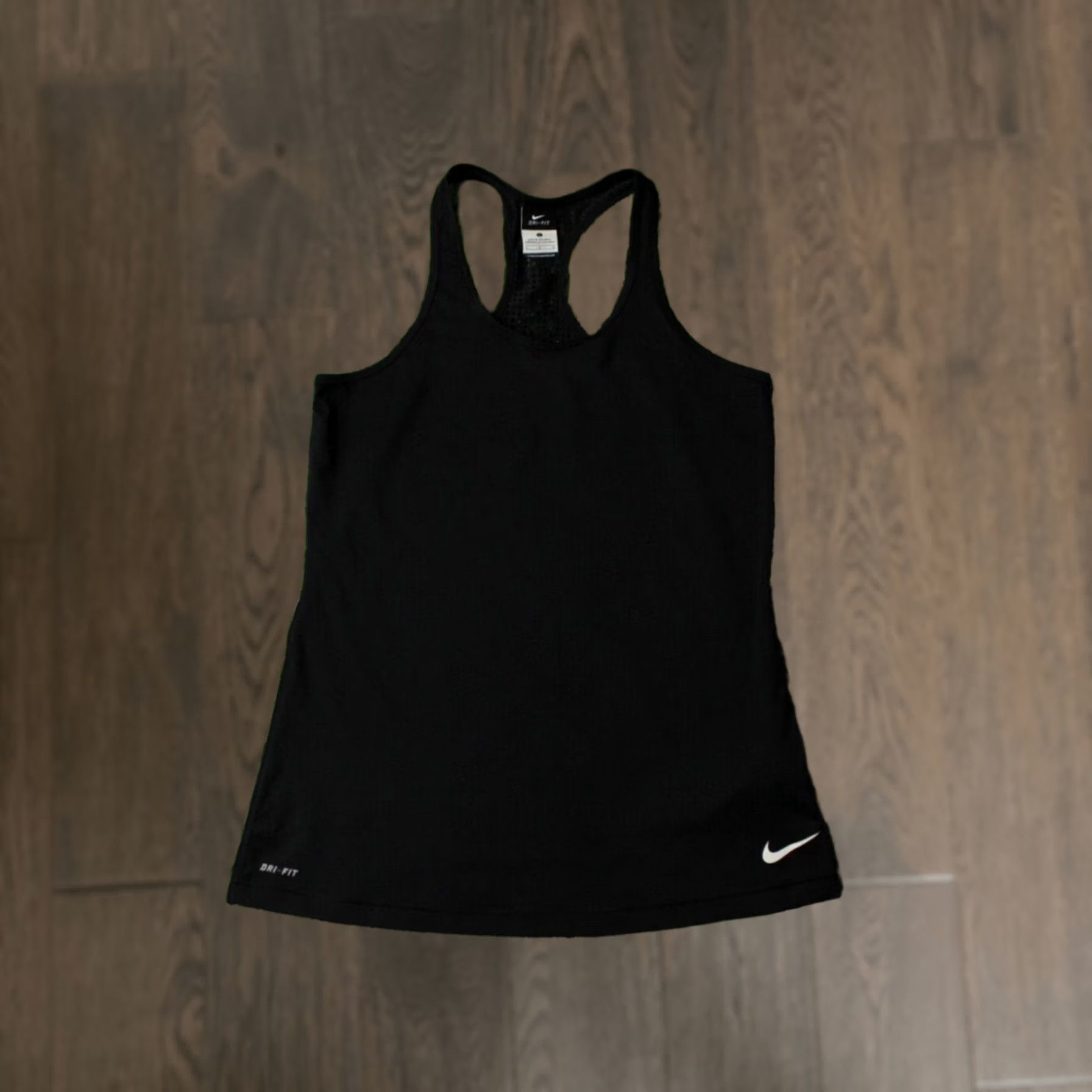 Nike Nike Dri-Fit Original 2016 Run Running Women Vest Sleeveless Shirt Jersey Size L - Black, 92% Polyester, 8% Elastane, Nike Shirt Size L / US 10 / IT 46 - 1 Thumbnail