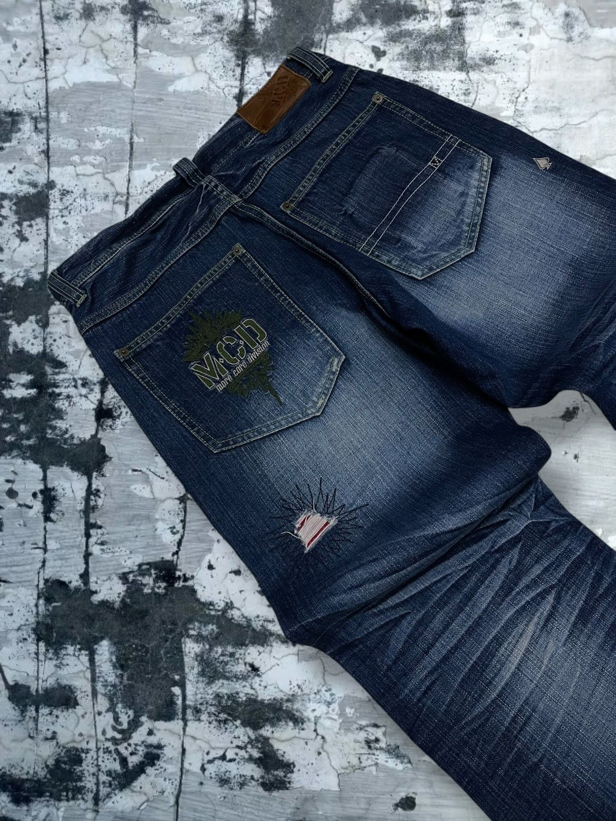 Hysteric Glamour Rare VTG 1990s Designer More Core Division Distressed Denim Size US 32 / EU 48 - 16 Thumbnail