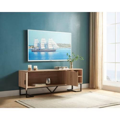 Designer × Homemade TV Stand Two Door Cabinet with Two Open Shelves with Metal L Size US L / EU 52-54 / 3 - 3 Thumbnail