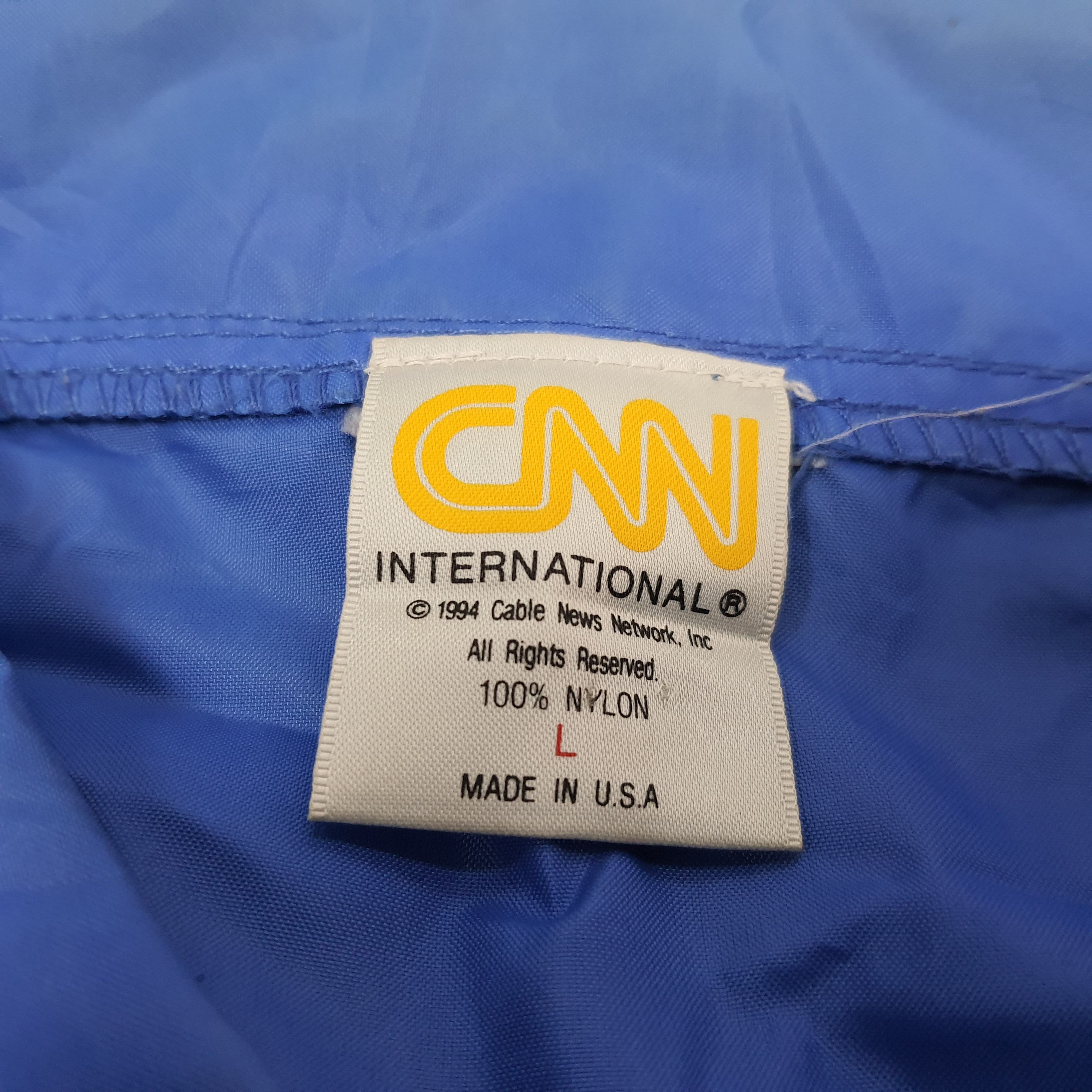 Other Vintage CNN International American Media News Windbreakers Size US L / EU 52-54 / 3 - 5 Thumbnail