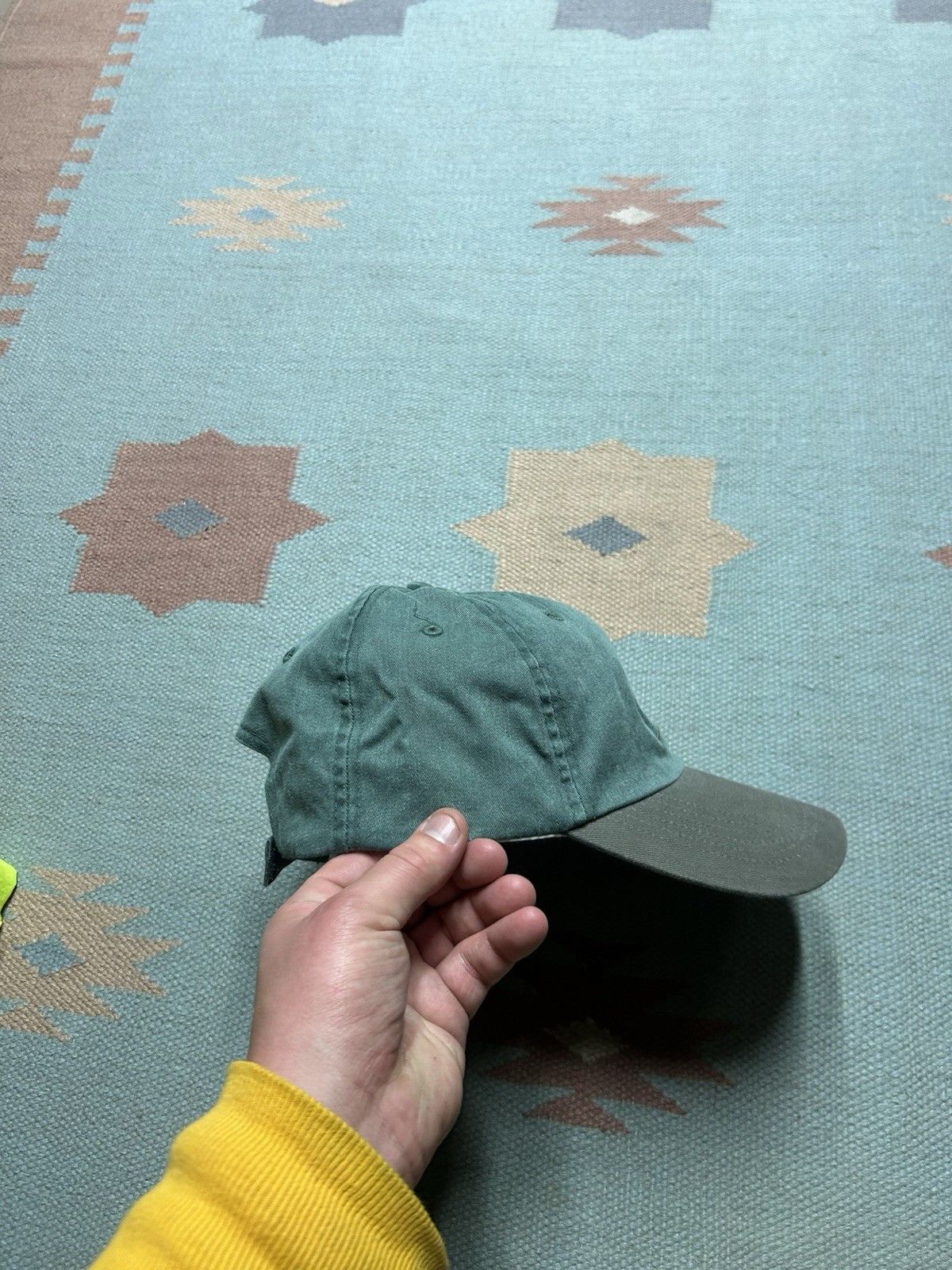 Vintage Vtg strapback hat Skagway Alaska embroidered green anchor Size ONE SIZE - 8 Thumbnail