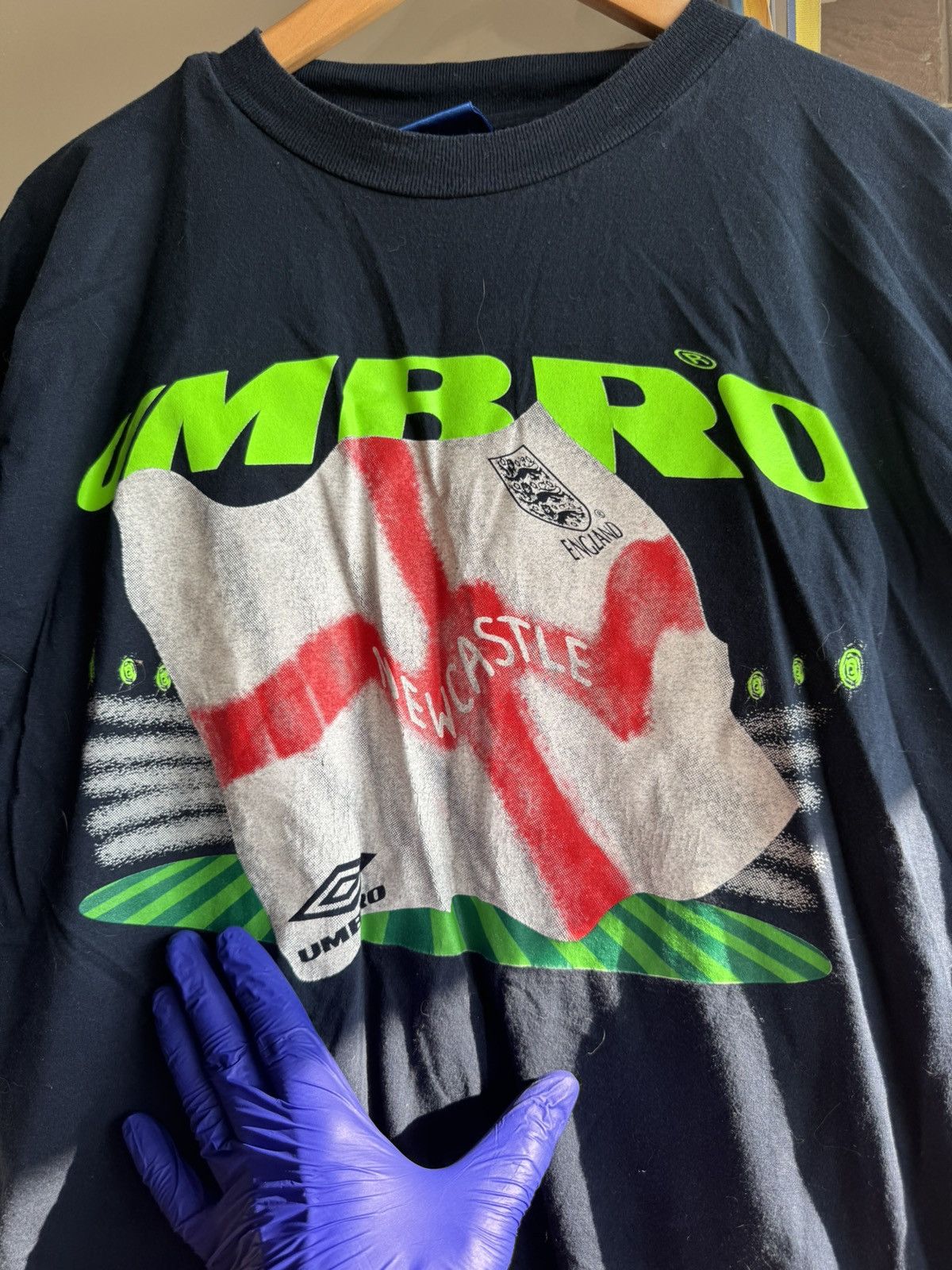 Umbro Vintage Umbro England Training Tshirt Size US L / EU 52-54 / 3 - 3 Thumbnail