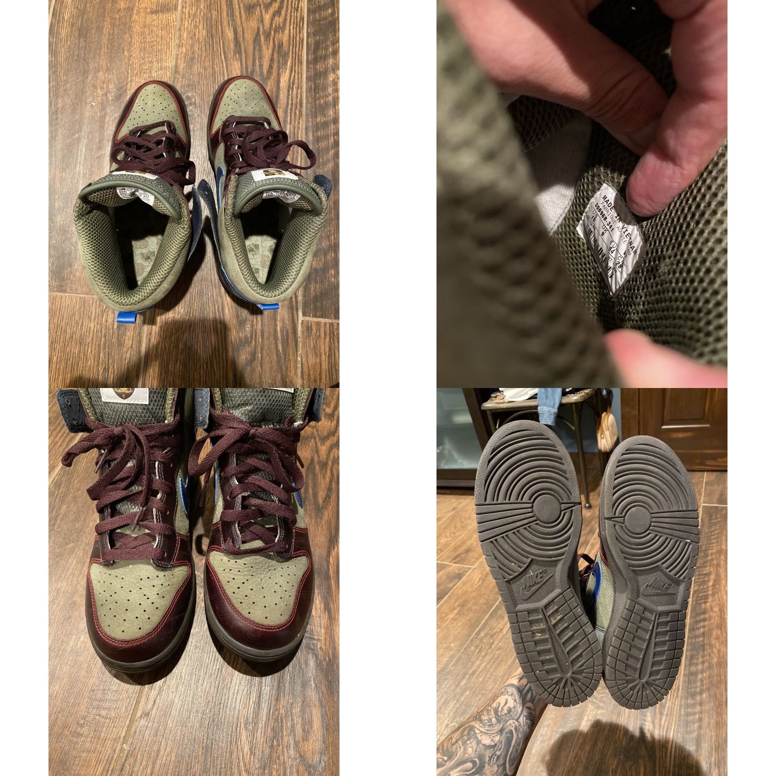 Nike **Nike Dunk High Olive/Military Blue-Blue Fox World Cup 10** User: **Nike Dunk High Olive/Military Blue-Blue Fox World Cup Size 10** Size US 10 / EU 43 - 8 Thumbnail