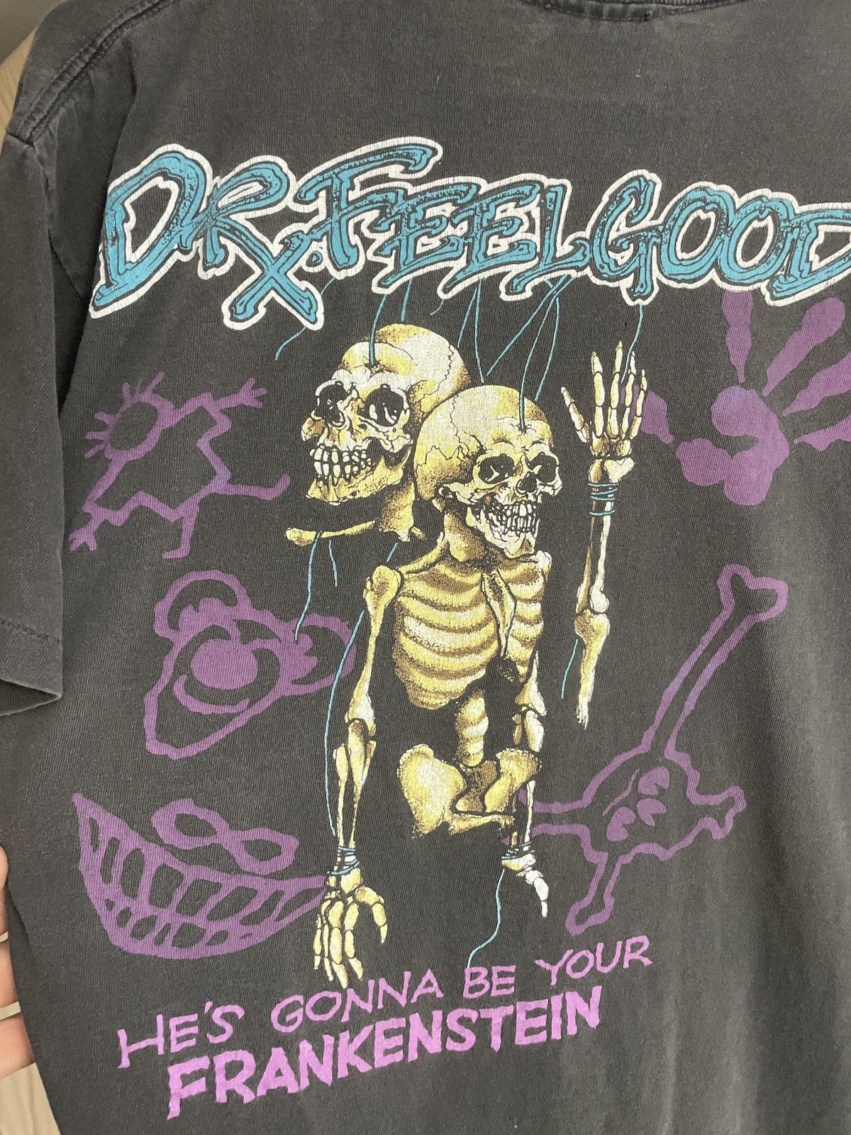 Band Tees RARE 1989 MOTLEY CREW DR.FEELGOOD SHIRT Size US L / EU 52-54 / 3 - 5 Thumbnail