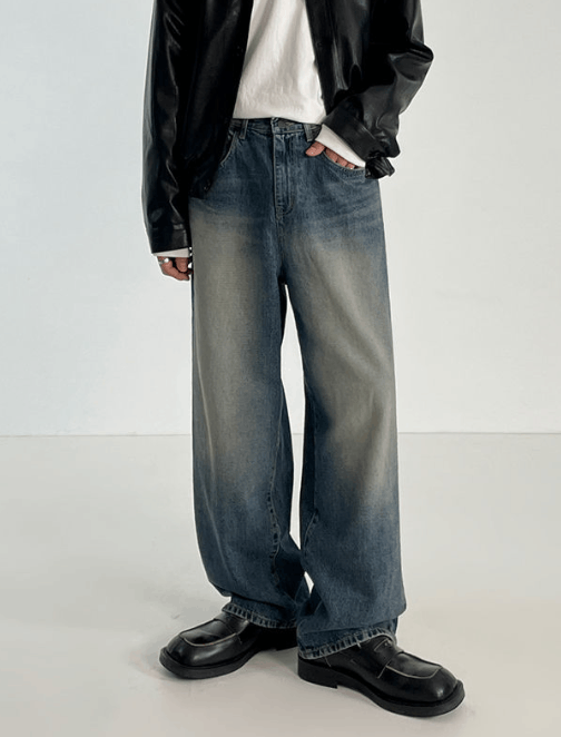Japanese Brand × Jean Japanese loose trend straight high street versatile jeans Size US 32 / EU 48 - 1 Thumbnail